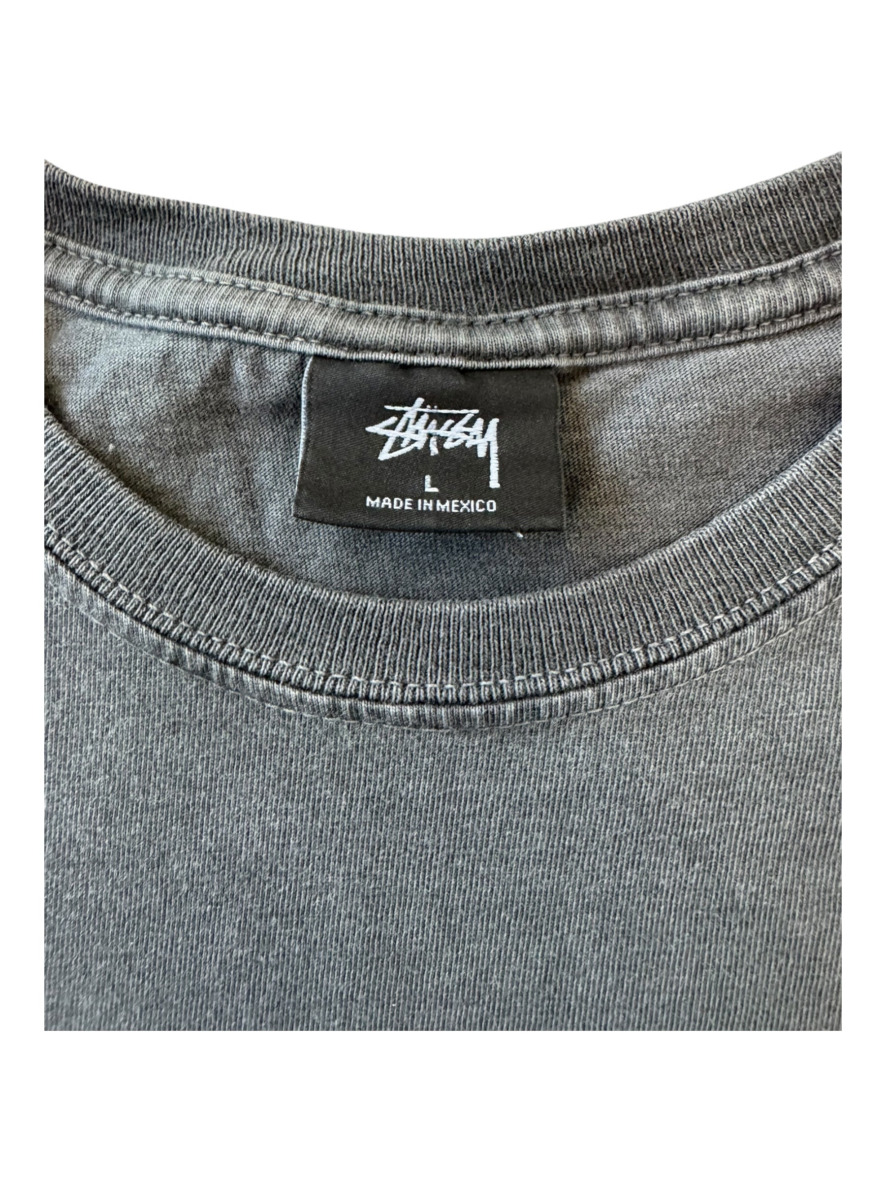 Stussy x Bob Marley Grey Longsleeve T-Shirt Size Large