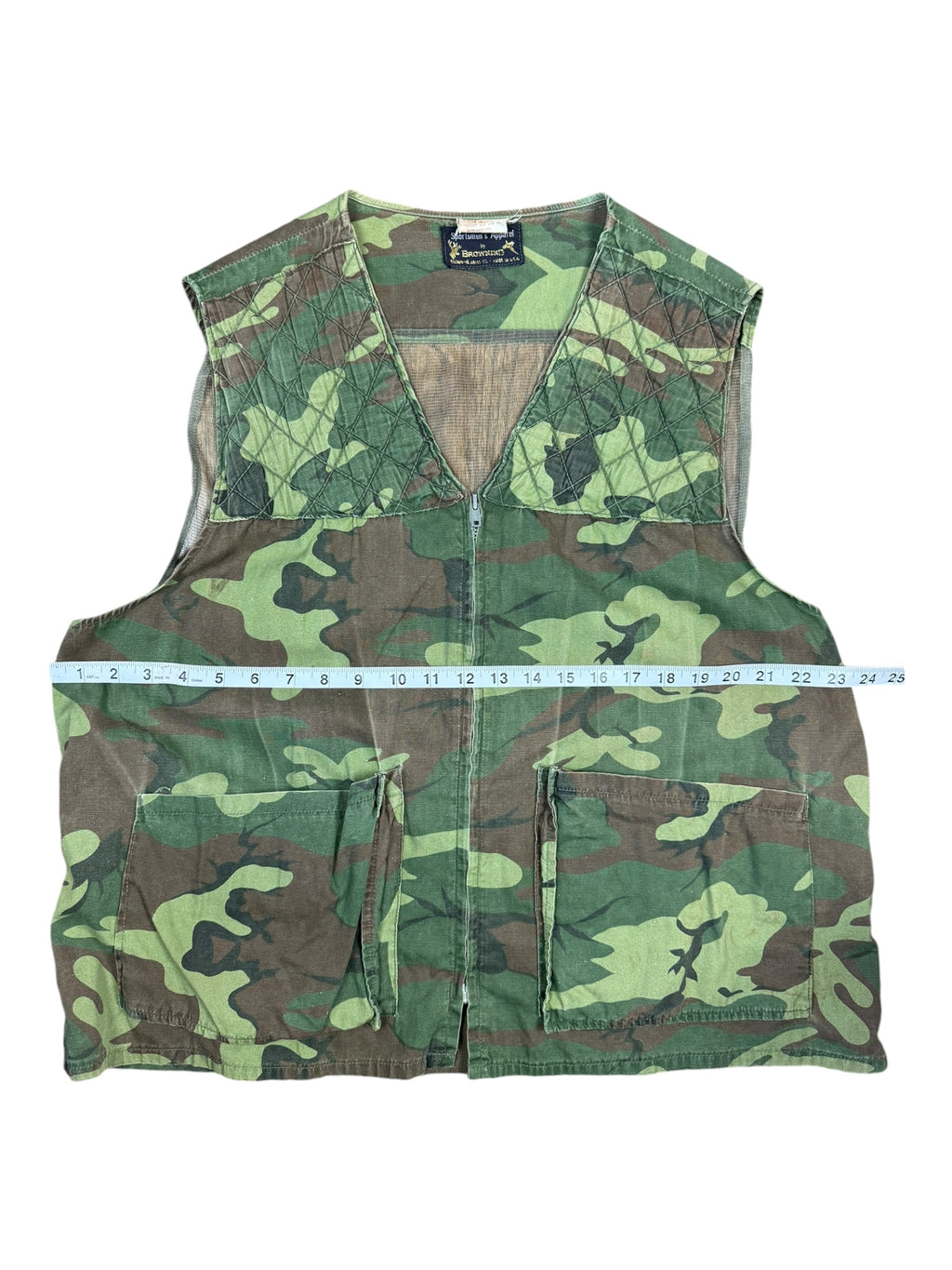 Browning Arms Co 90s Upland Dove Vest Realtree Edge Camo Size L Made In USA