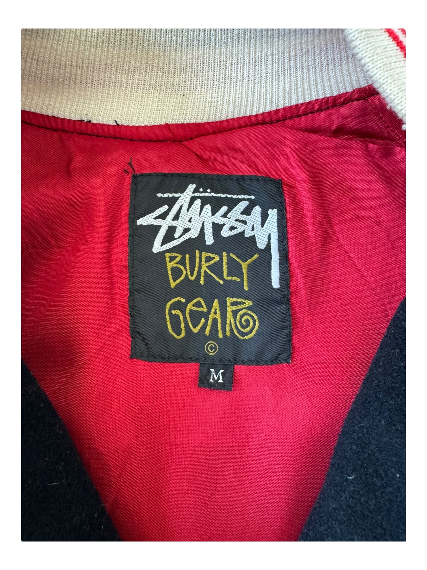 Stussy 90s 1991 Surf Jacket Fleece Burly Gear Size Medium