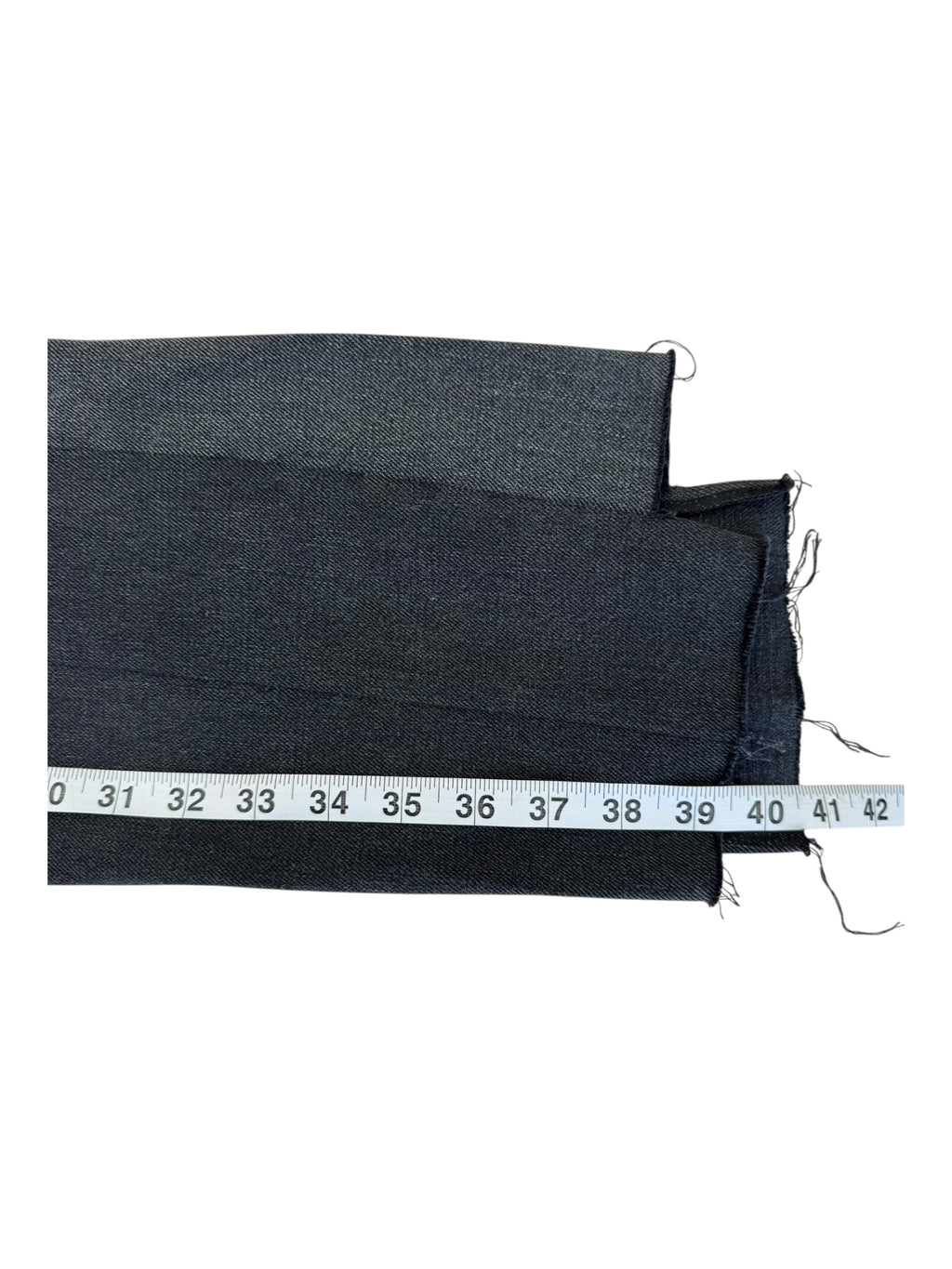 MM6 MAISON MARGIELA Size 1 Black Grey Split Leg Cotton Twill Wide Leg Jeans