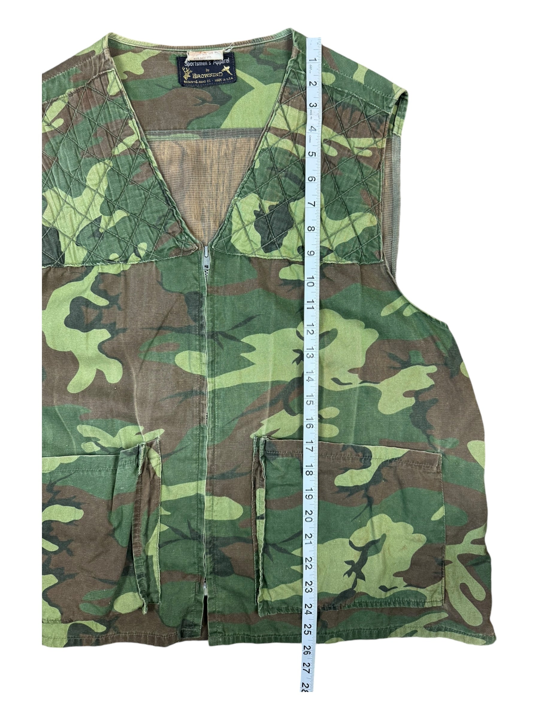 Browning Arms Co 90s Upland Dove Vest Realtree Edge Camo Size L Made In USA