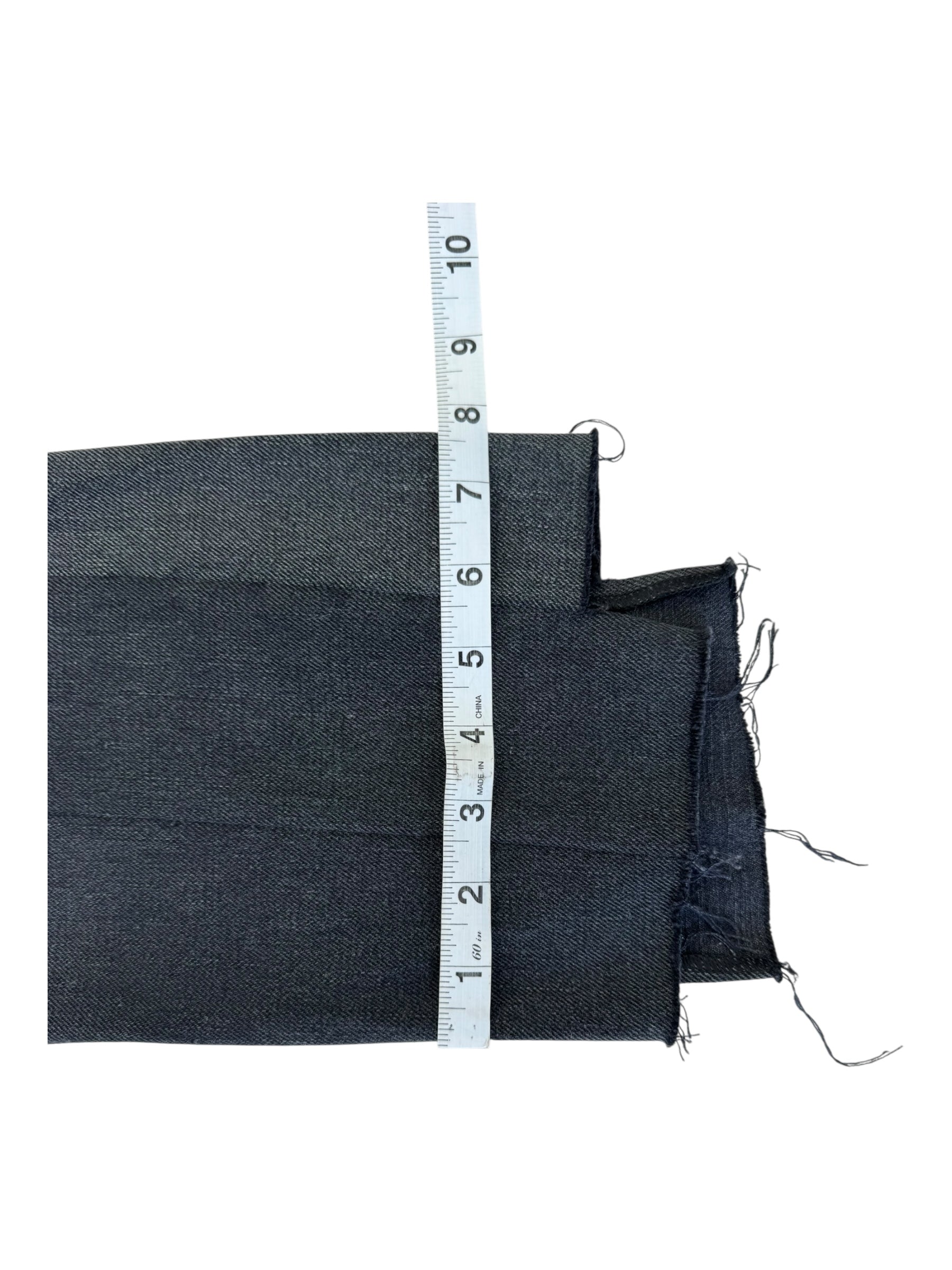 MM6 MAISON MARGIELA Size 1 Black Grey Split Leg Cotton Twill Wide Leg Jeans