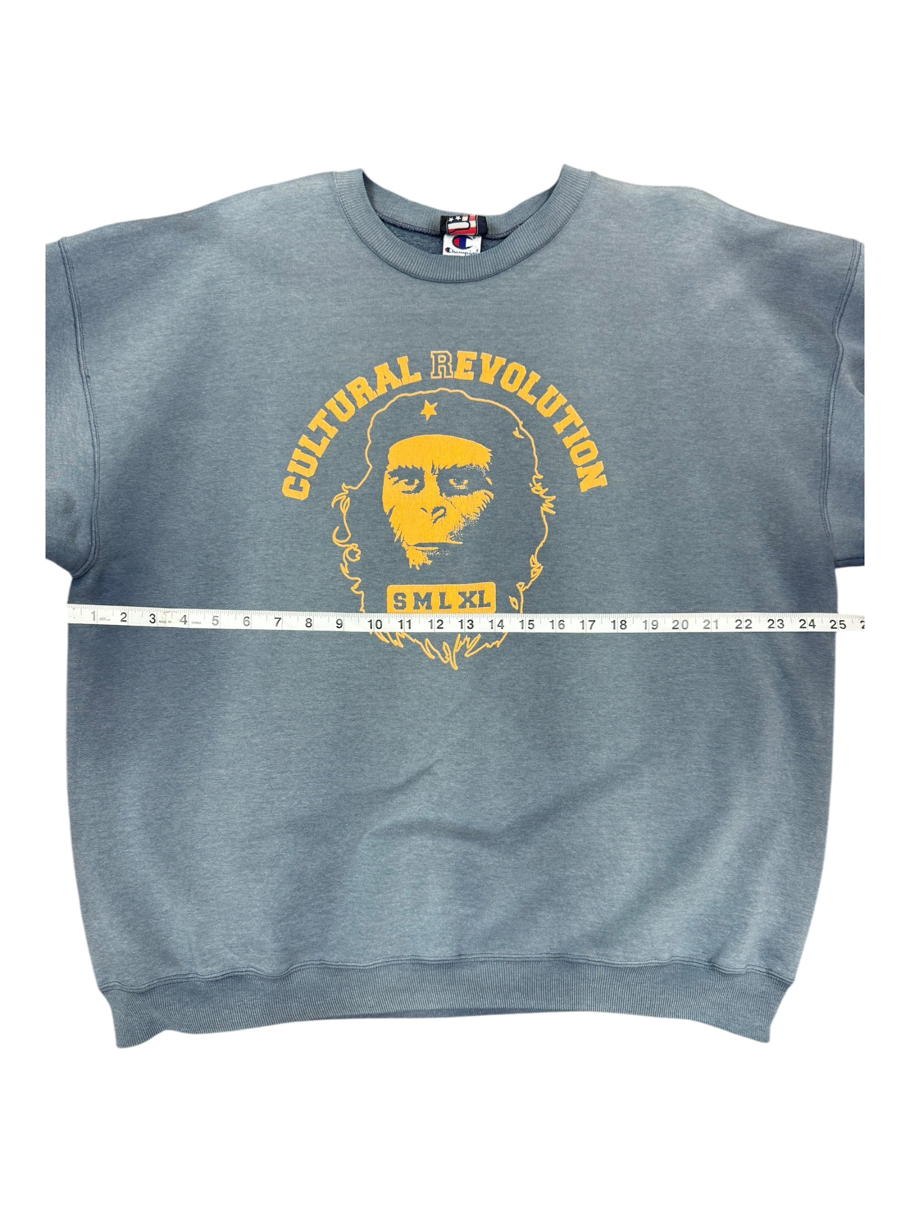 Fuct 90s Navy Culltural Revolution Crewneck Smoky Fade Champion Size XL