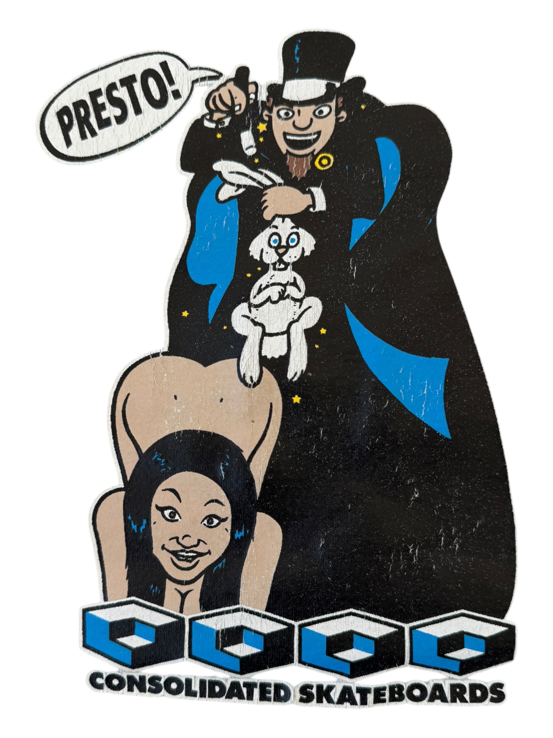 Consolidated 90s Grey Magic Rabbit T-Shirts Size Medium