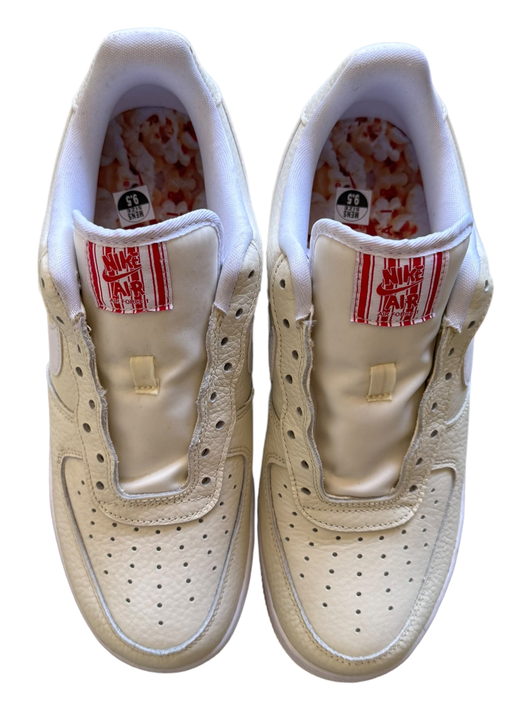 Nike Air Force One Low New No Box or Laces! Size 9.5 Popcorn Edition CW2919-100