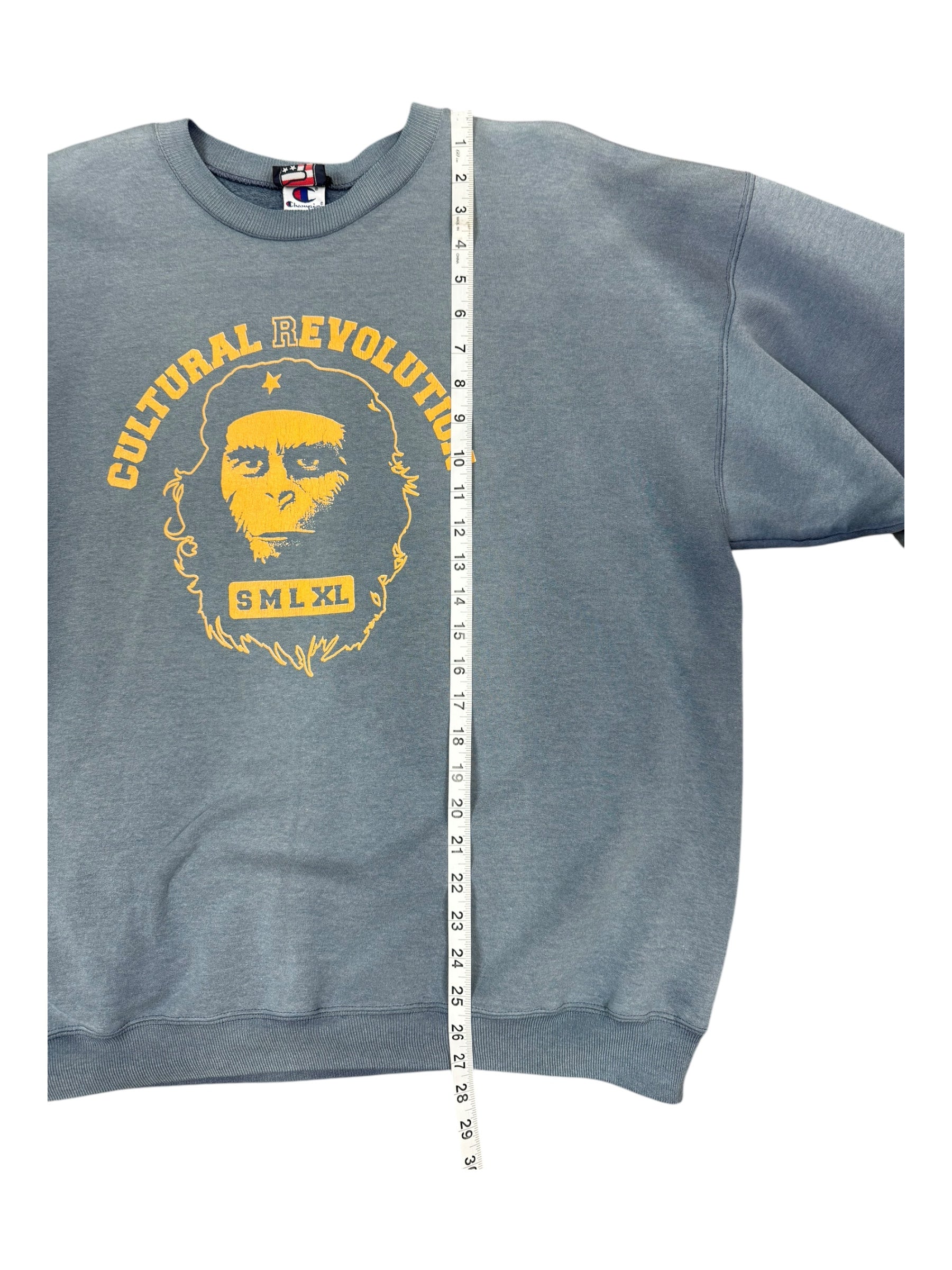 Fuct 90s Navy Culltural Revolution Crewneck Smoky Fade Champion Size XL