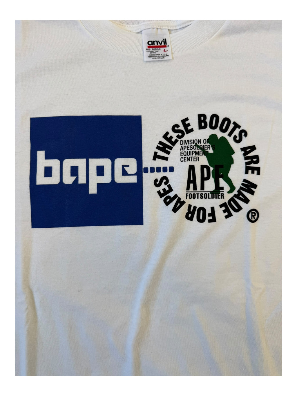 Bape 90s Boots Made for Apes Deadstock Anvil Size Large