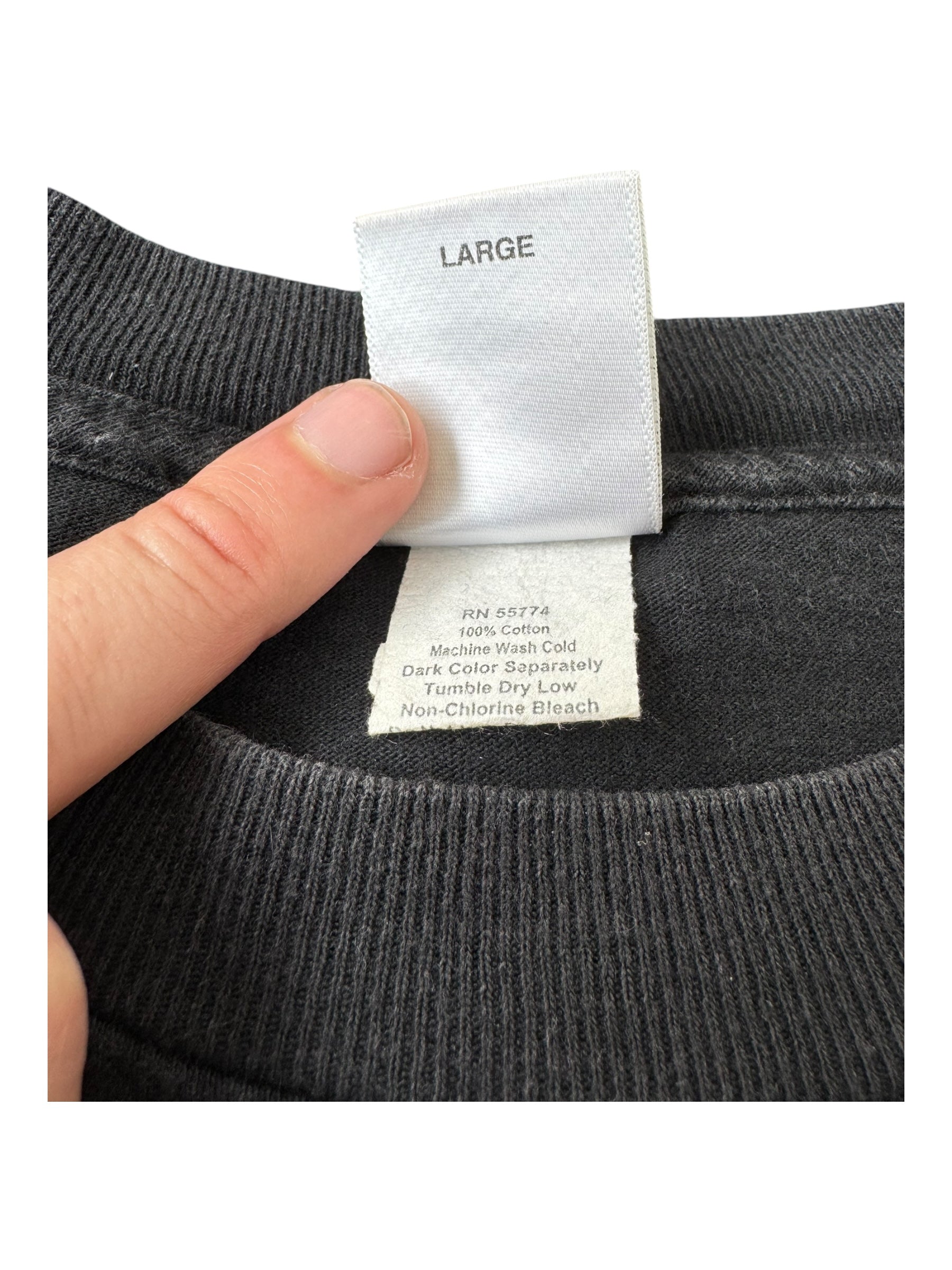 Kaws 00s Black Chum Running Man T-Shirt Size Large