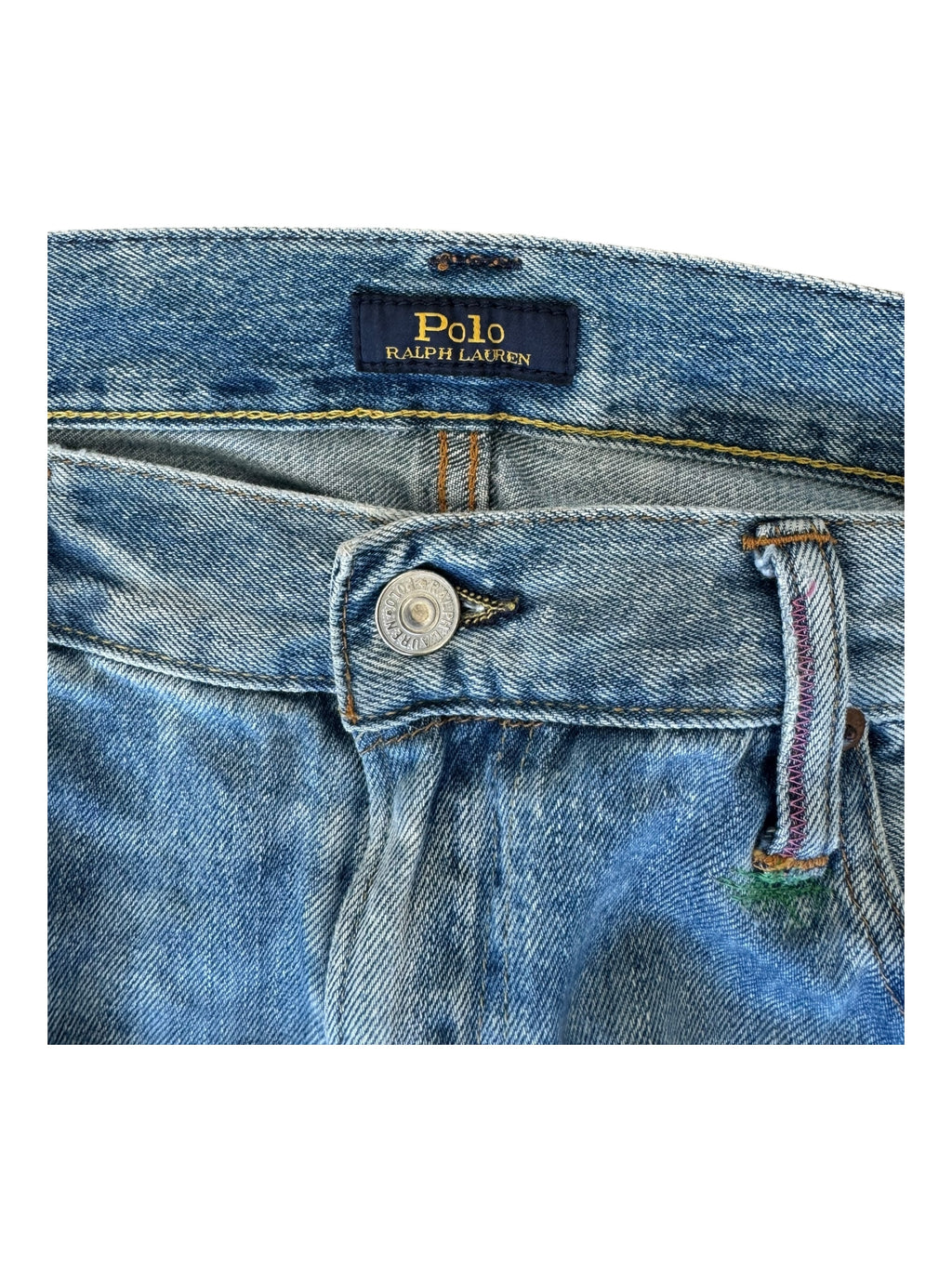 Polo Ralph Lauren Modern Pink Patchwork Denim Size 36 x 32