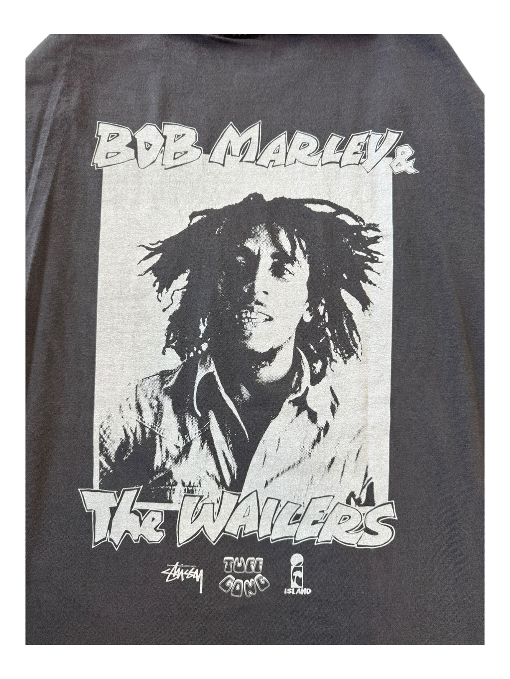 Stussy x Bob Marley Grey Longsleeve T-Shirt Size Large