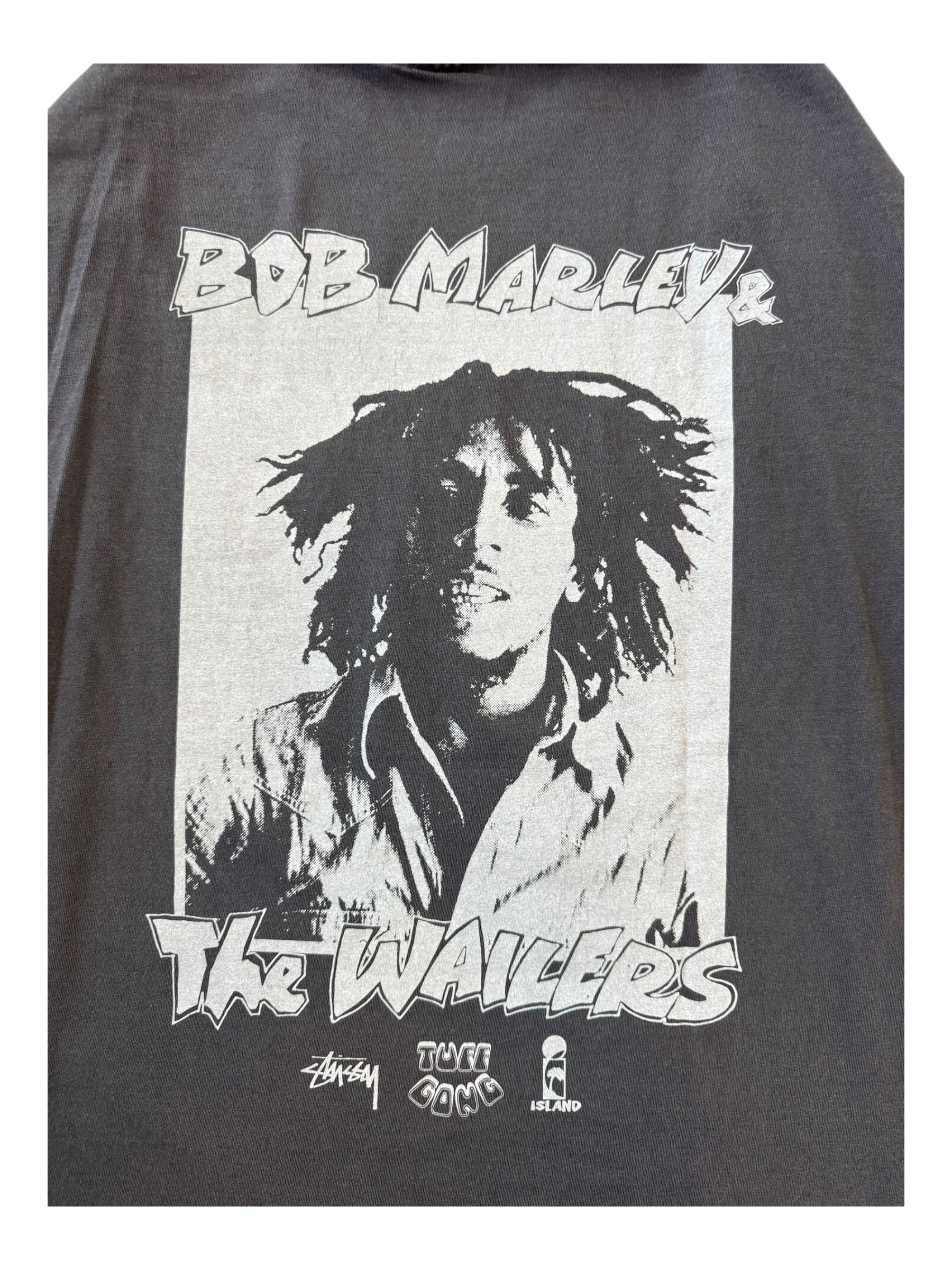 Stussy x Bob Marley Grey Longsleeve T-Shirt Size Large
