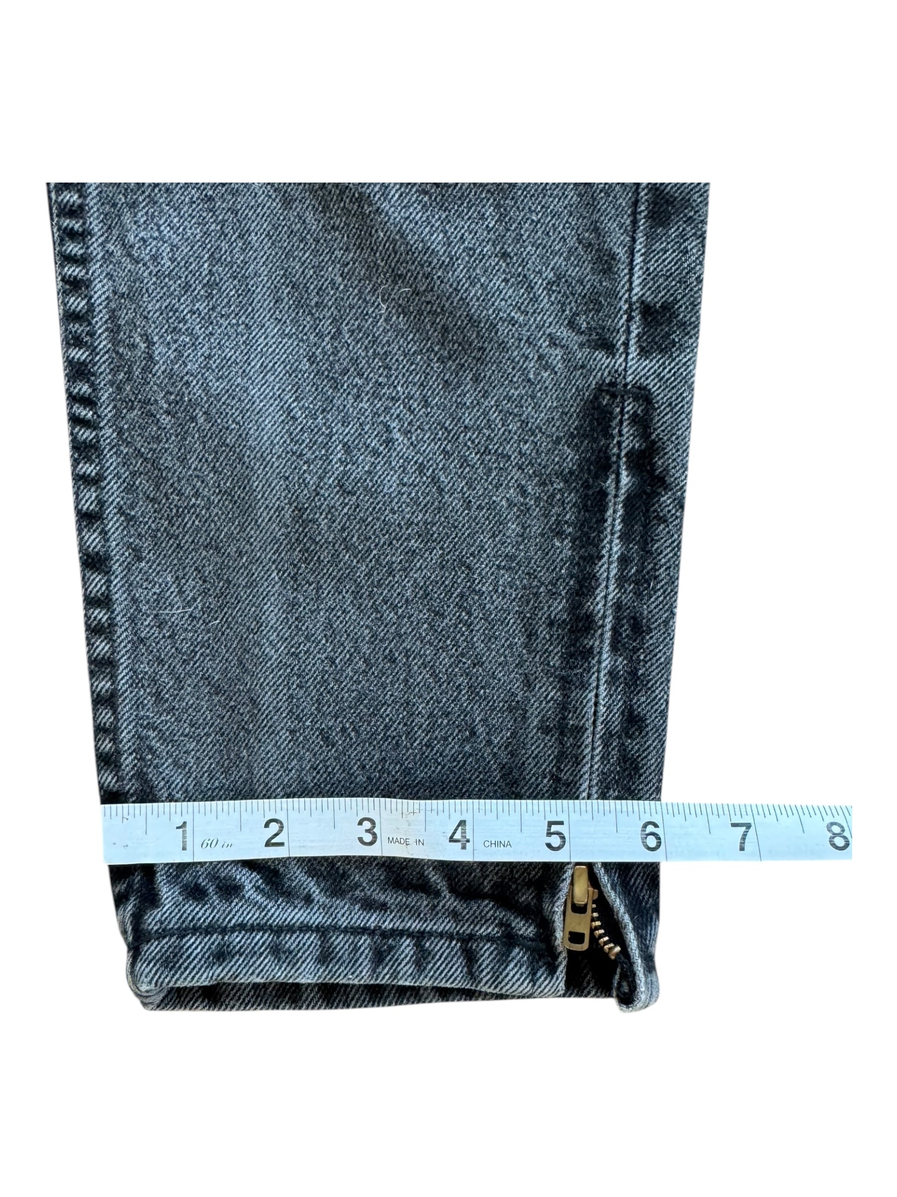 Guess 90's Women's Size 30 High Waisted Black Denim Straight Jeans USA