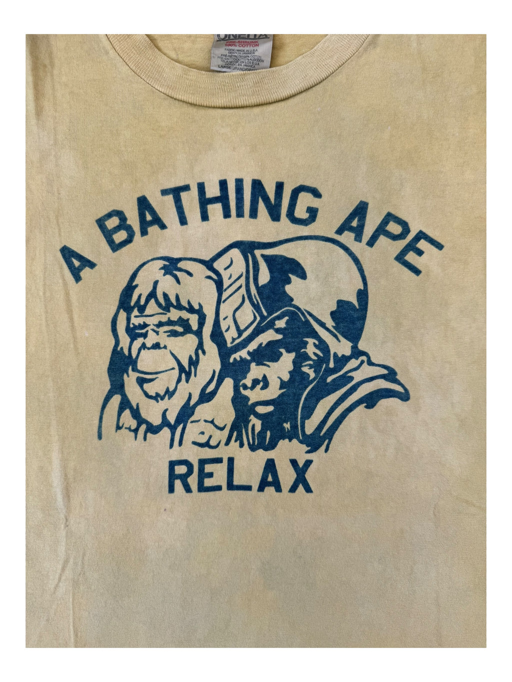 Bape 90s Relax Magazine Exclusive Oneita Size Large