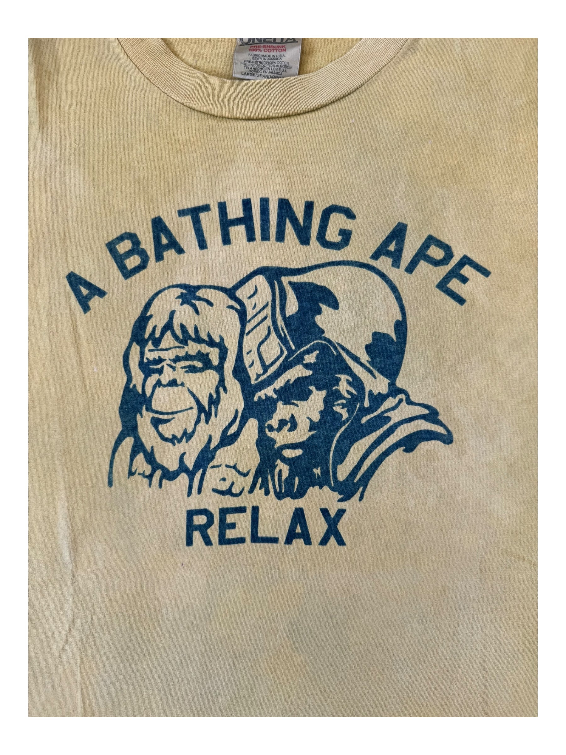 Bape 90s Relax Magazine Exclusive Oneita Size Large