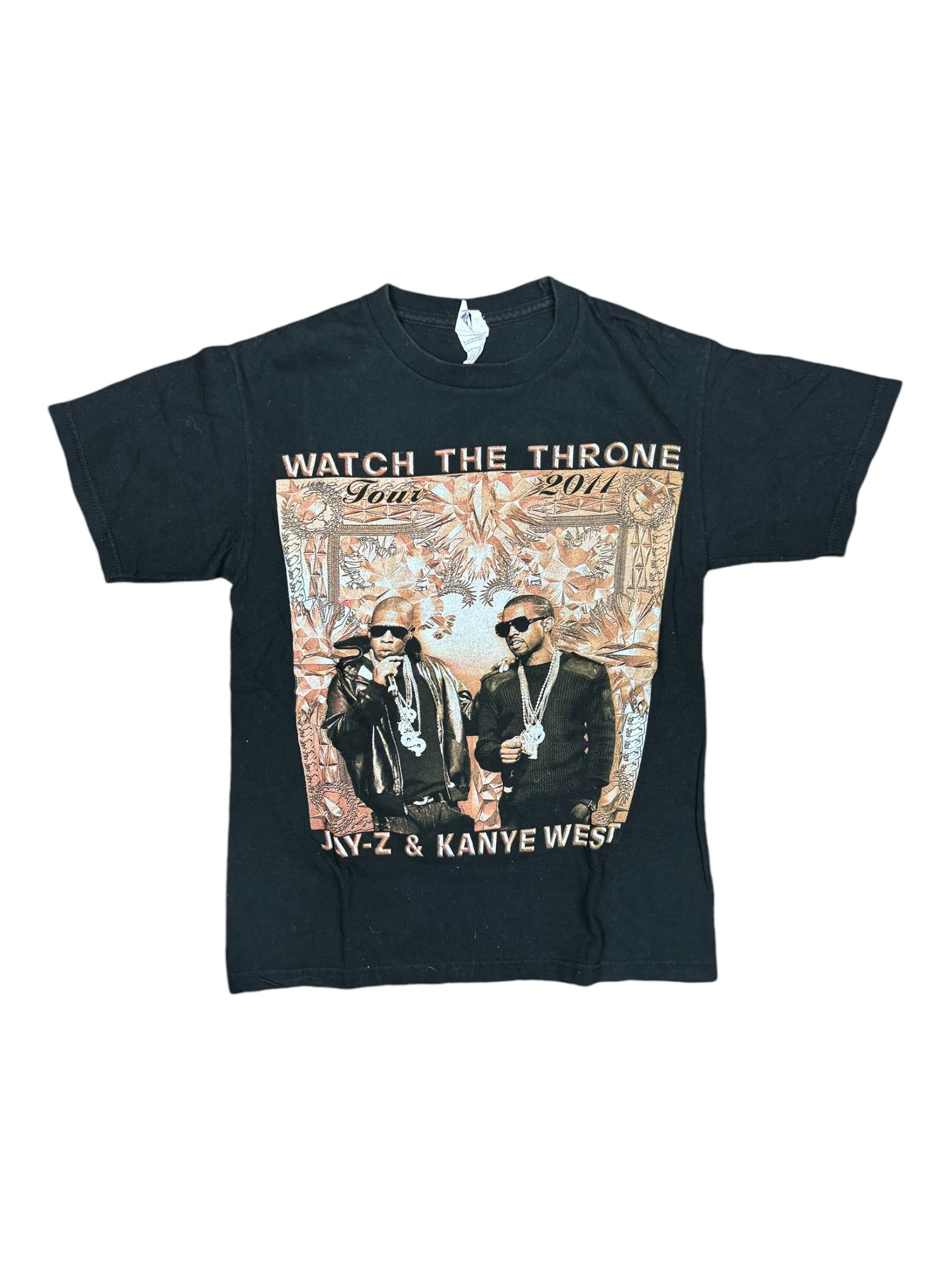 Jay-Z Kanye West 2011 Watch The Throne Double Sided Tour Shirt Small