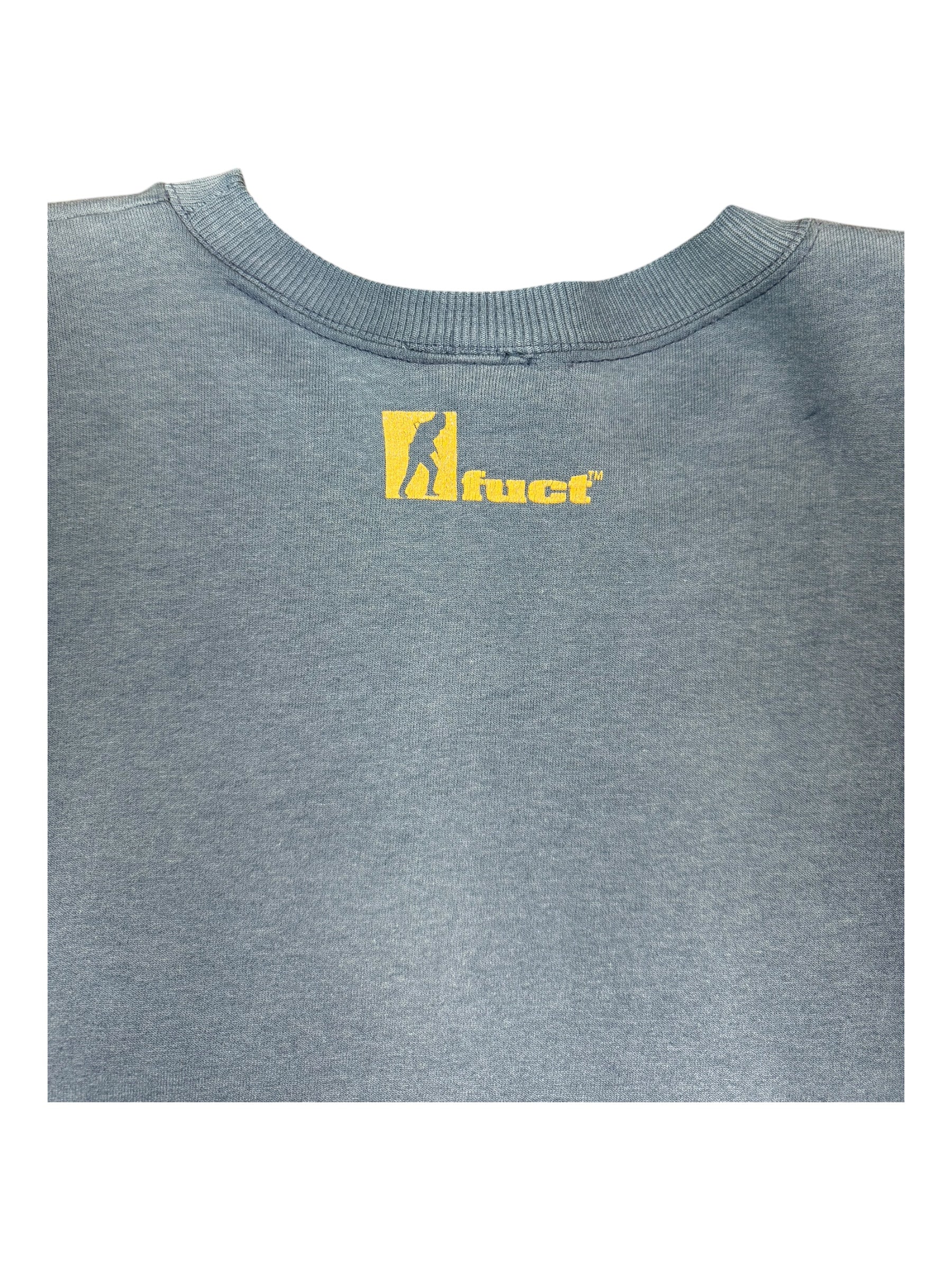 Fuct 90s Navy Culltural Revolution Crewneck Smoky Fade Champion Size XL