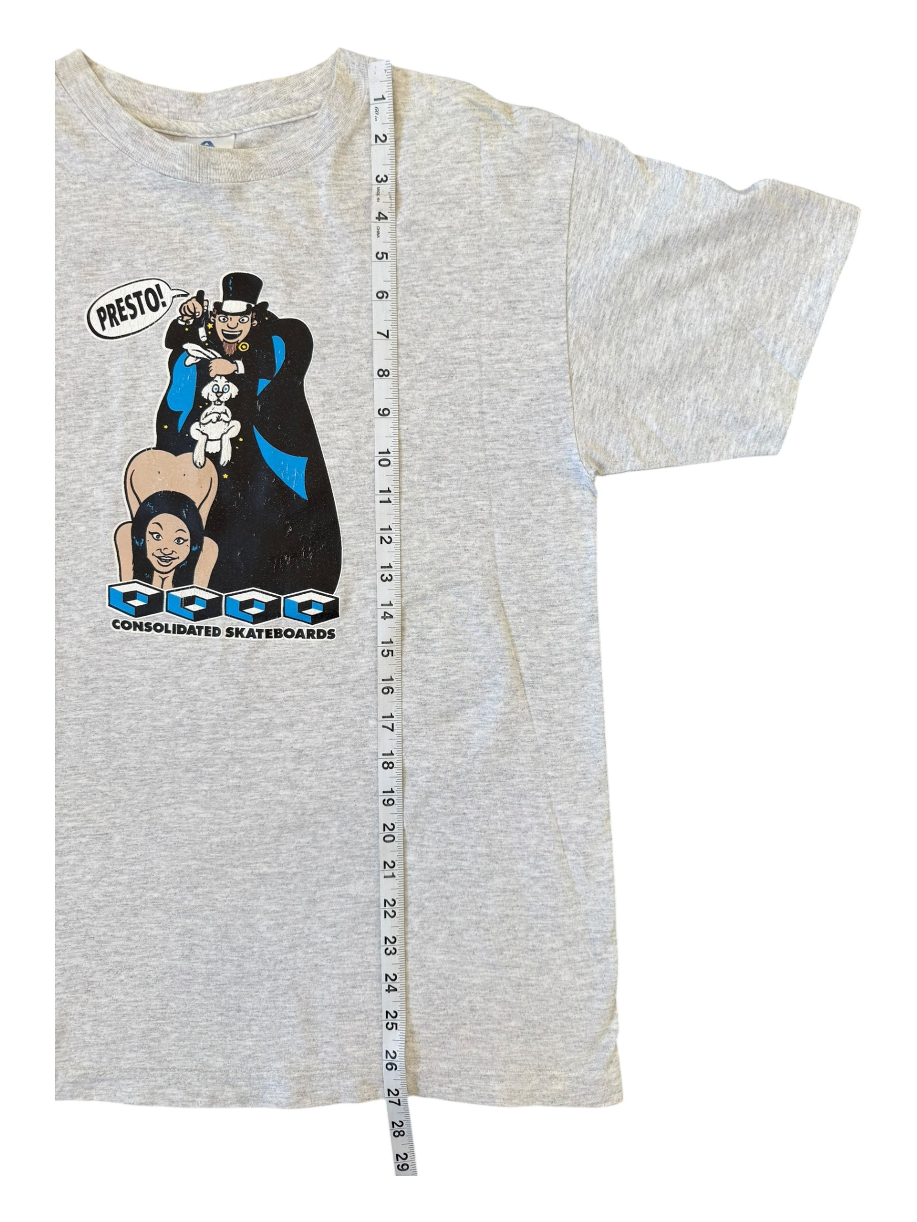 Consolidated 90s Grey Magic Rabbit T-Shirts Size Medium