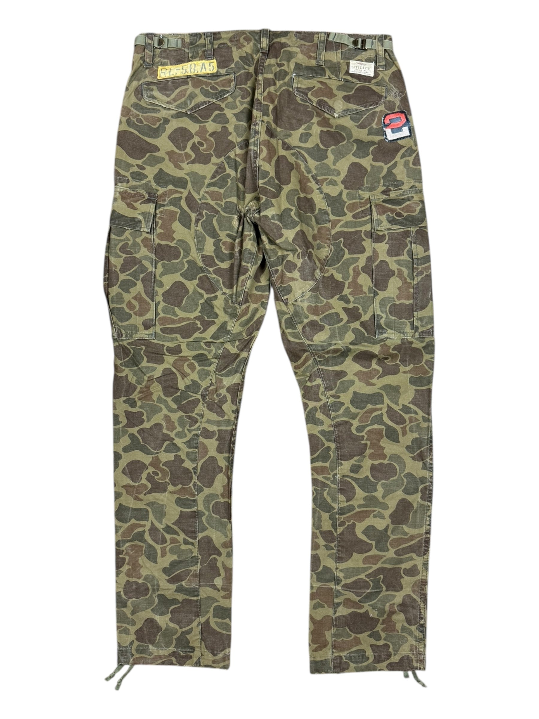 Polo Ralph Lauren Camo Cargo Pants w/ Patches Size 34 / 32