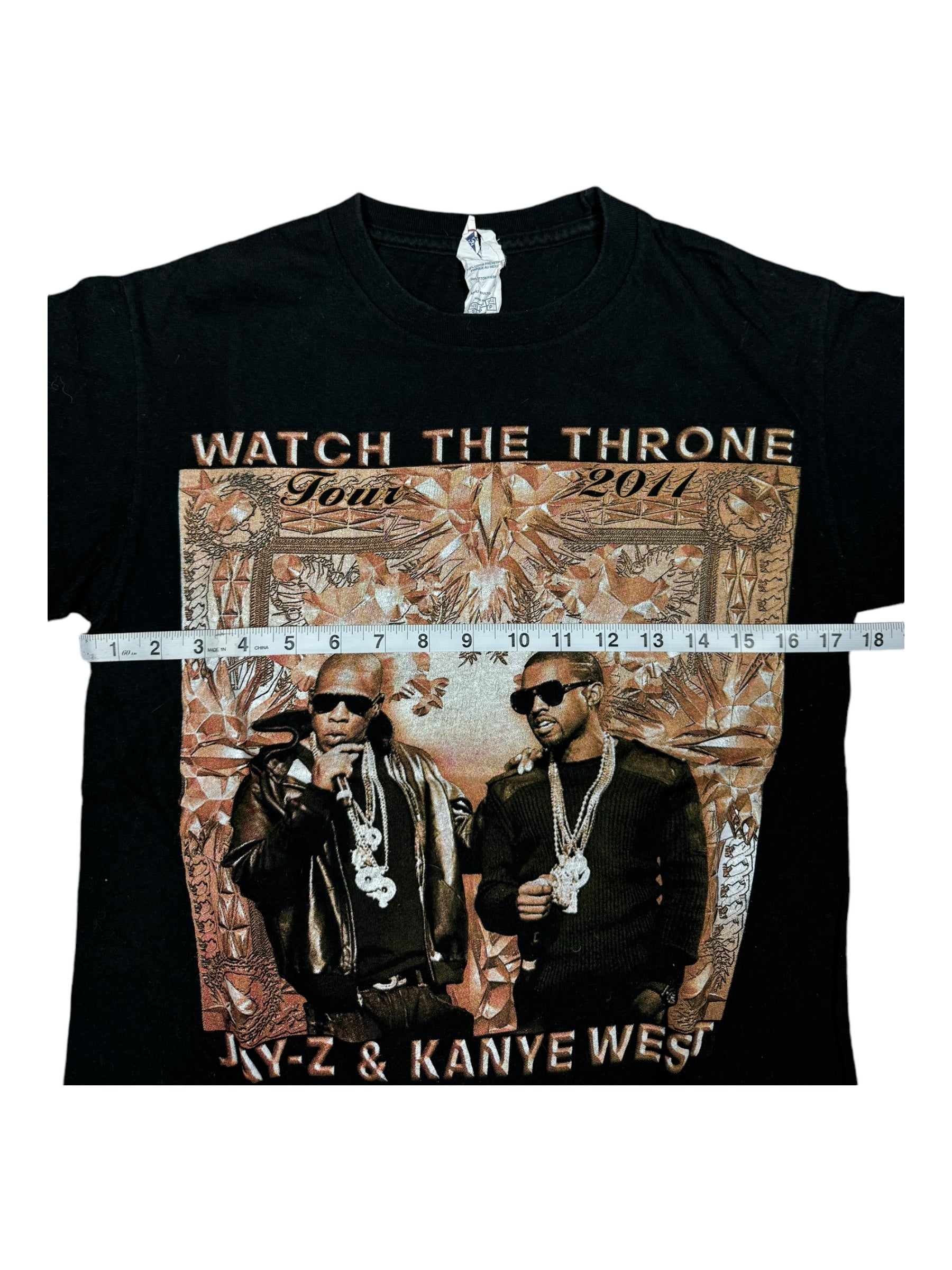 Jay-Z Kanye West 2011 Watch The Throne Double Sided Tour Shirt Small