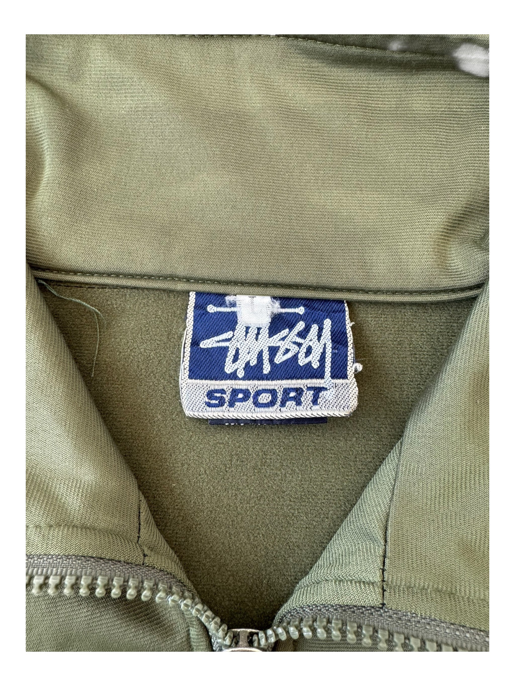 Stussy 90s Stussy Sport Green Track Jacket Size Large