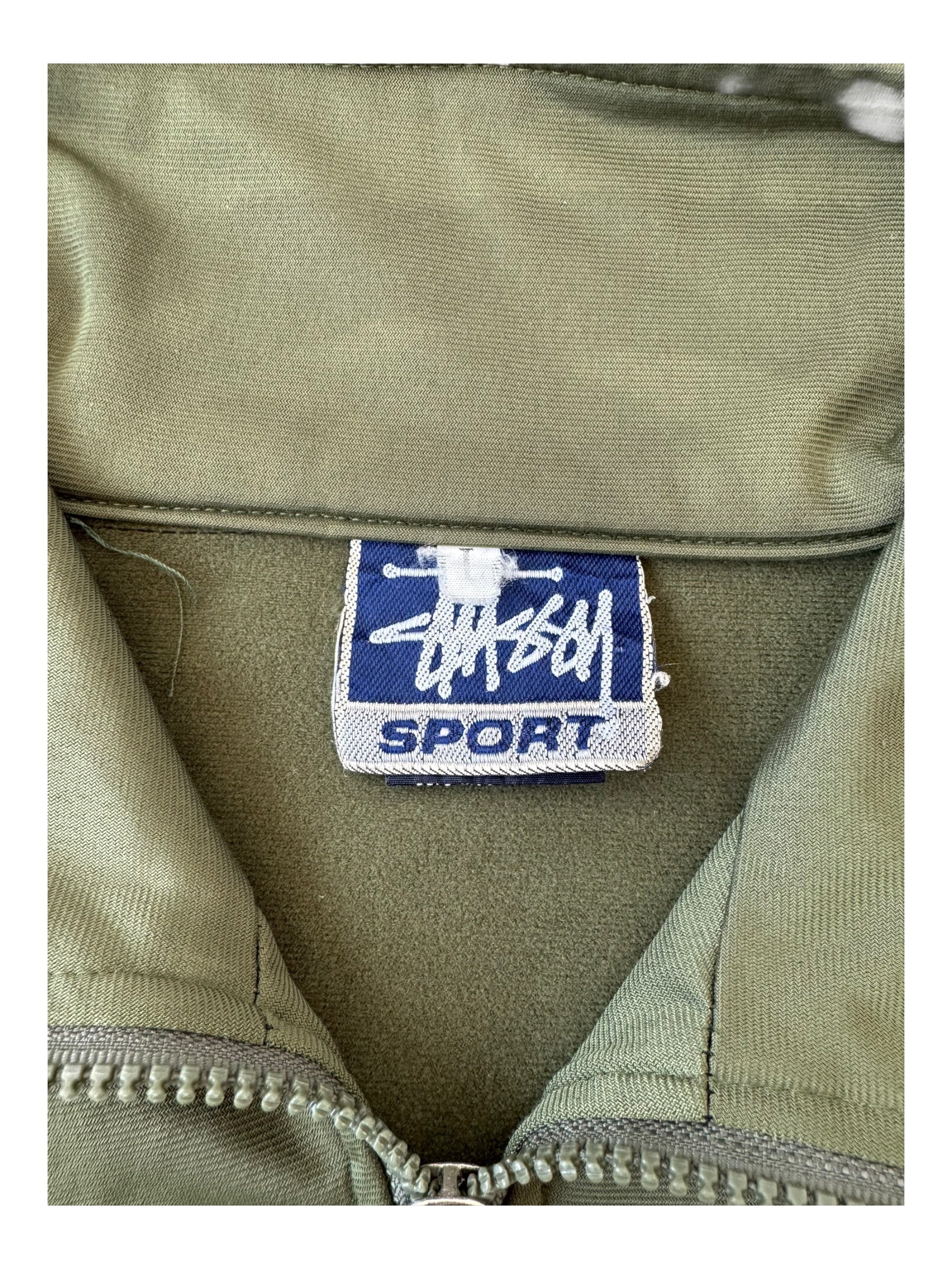 Stussy 90s Stussy Sport Green Track Jacket Size Large