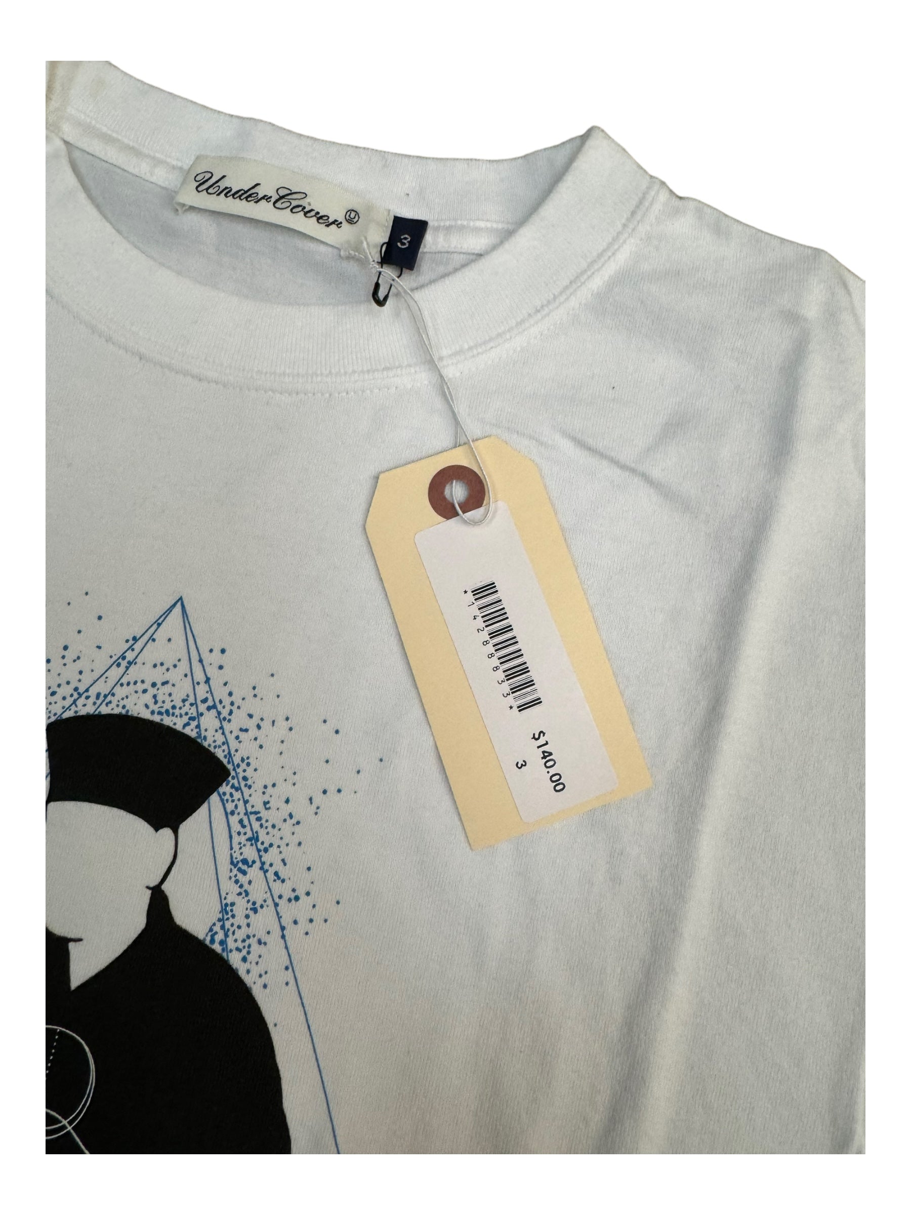 Undercover Once In a Lifetime White T-Shirt Size Large New w/ Tags