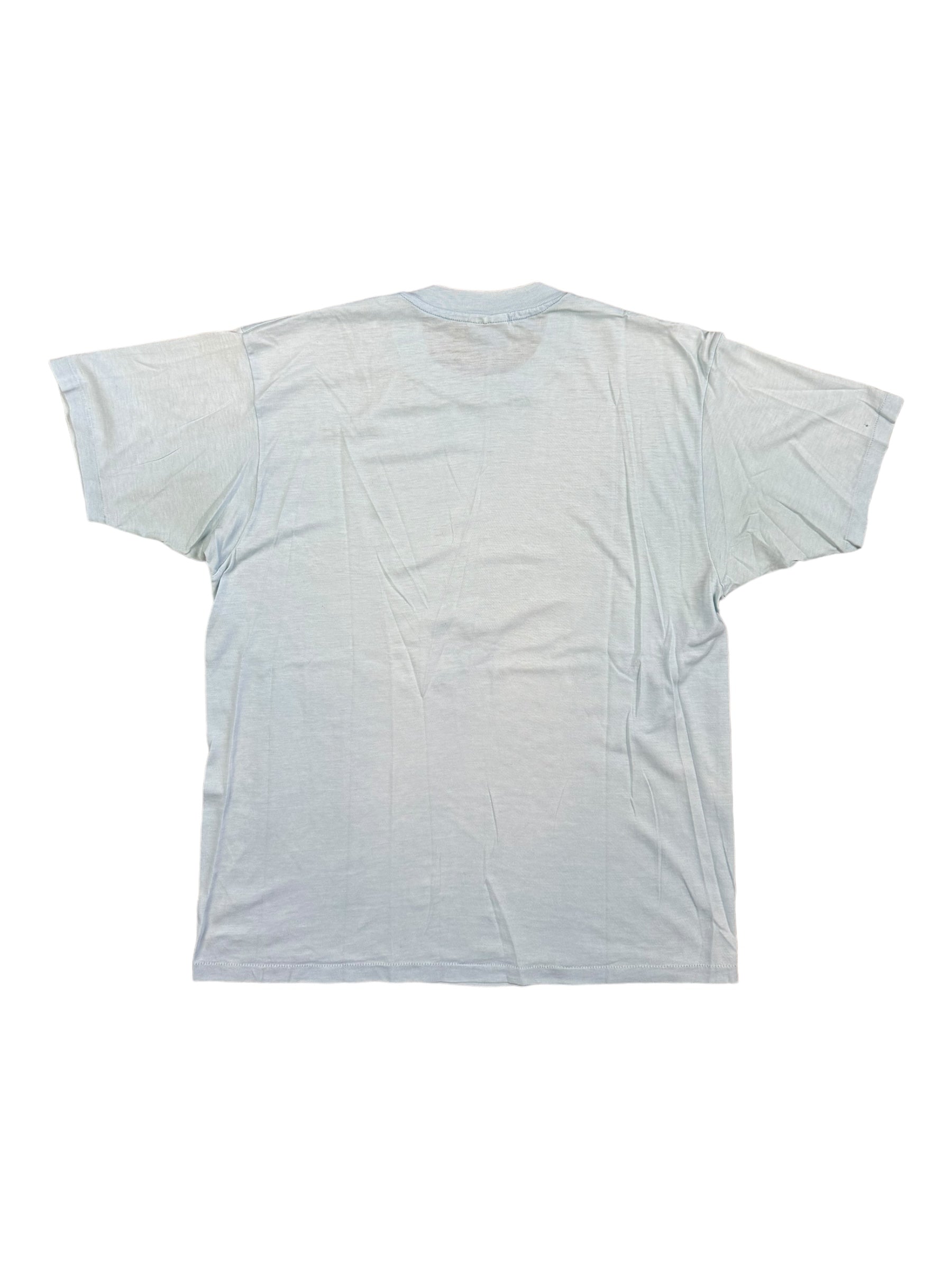 Albert Einstein 80s Blue T Shirt Sz X-Large Single Stitch Hanes 5050