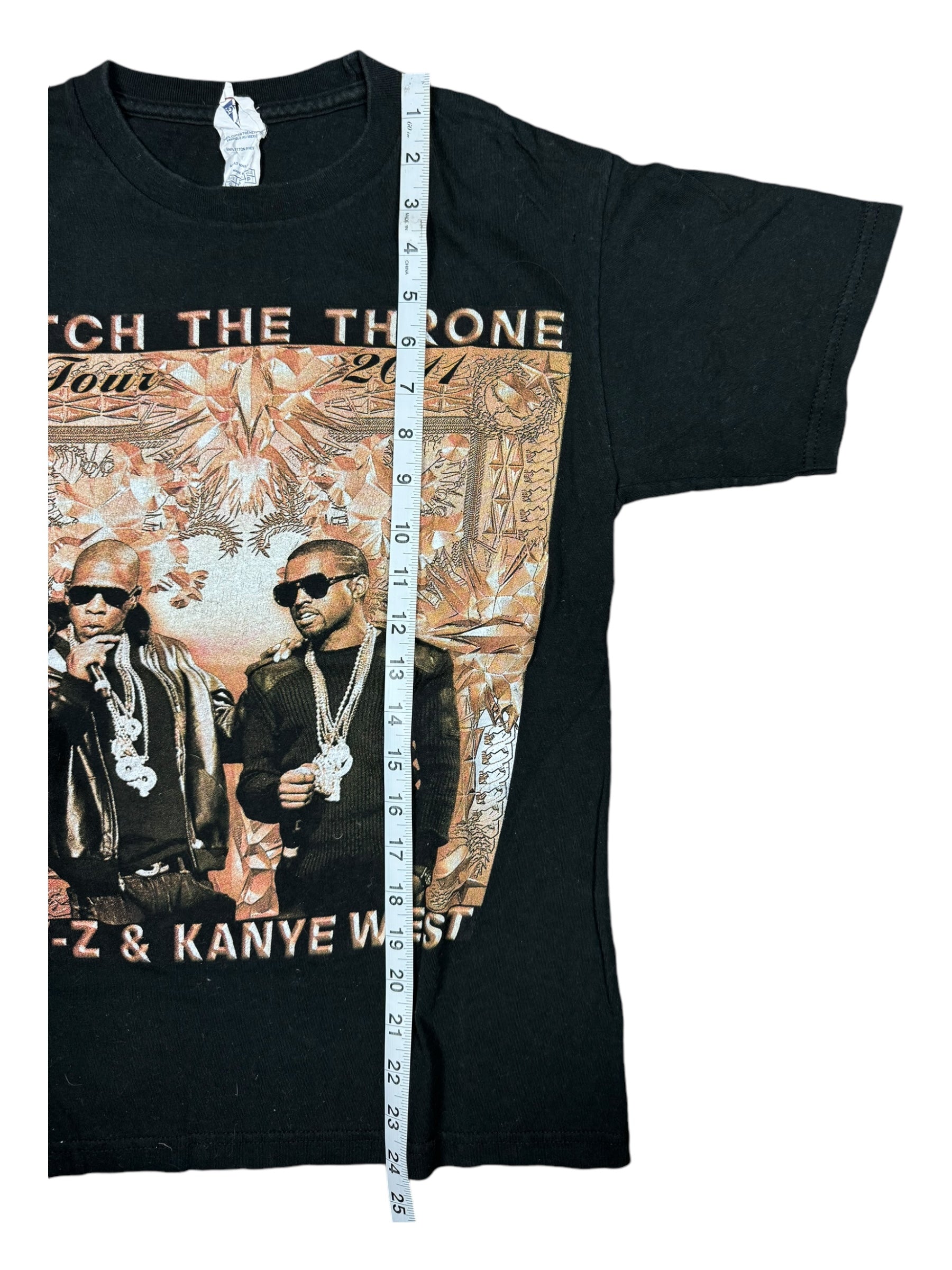 Jay-Z Kanye West 2011 Watch The Throne Double Sided Tour Shirt Small