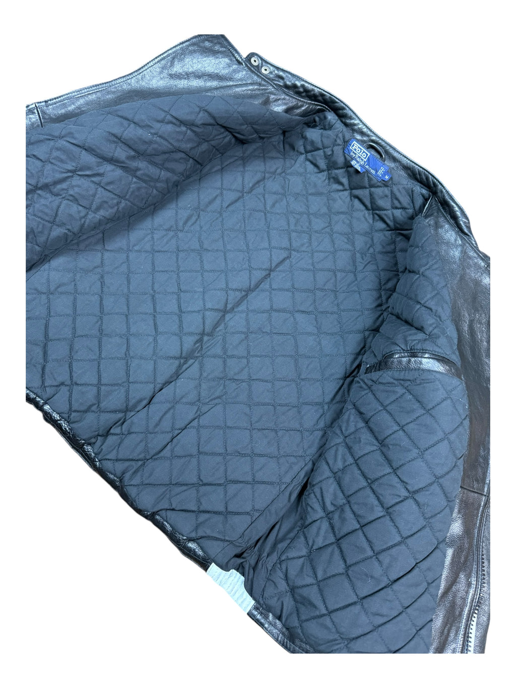 Polo Ralph Lauren 90s 1992 Alpine Ski Team Racing Leather Jacket Size Medium