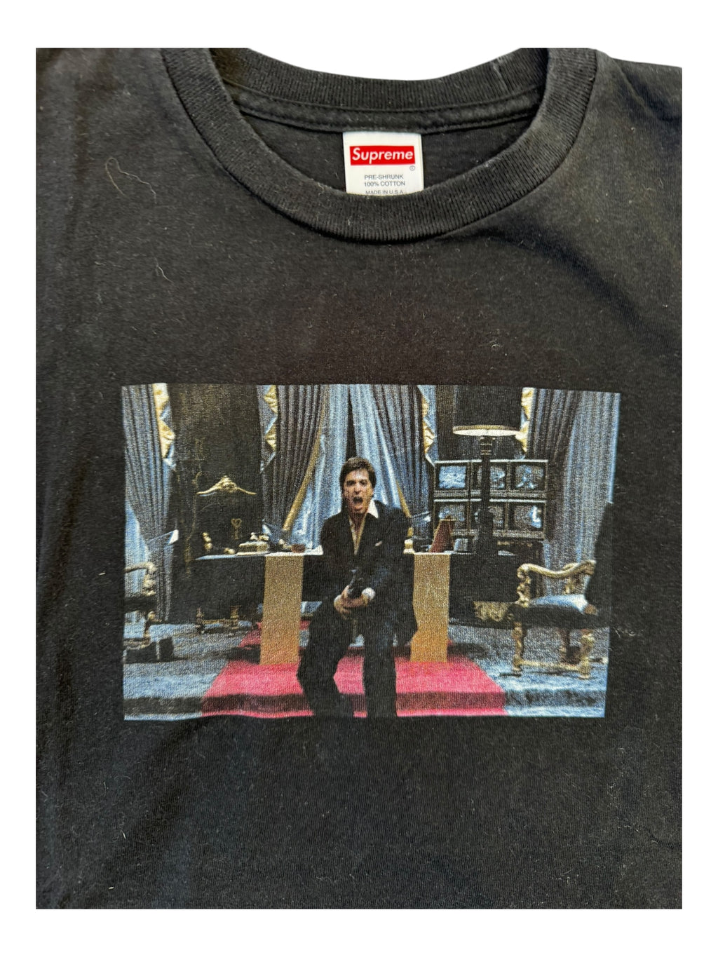 Supreme FW17 Scarface Friend Black T-Shirt Size Small