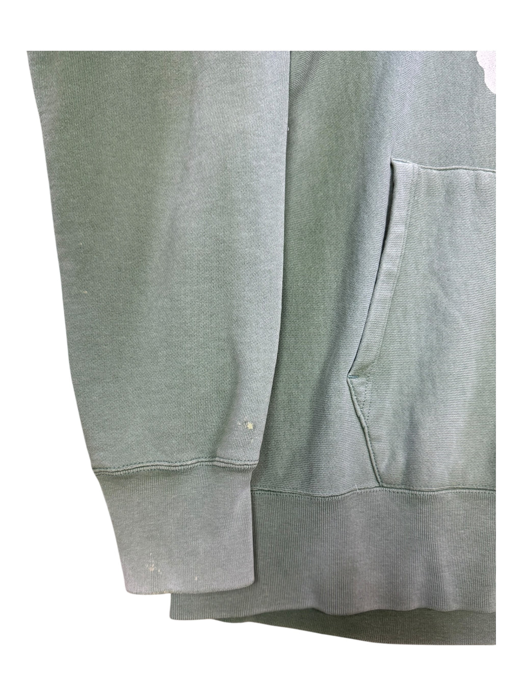 A Bathing Ape 00s Bape Skull Logo Green Faded Size Large