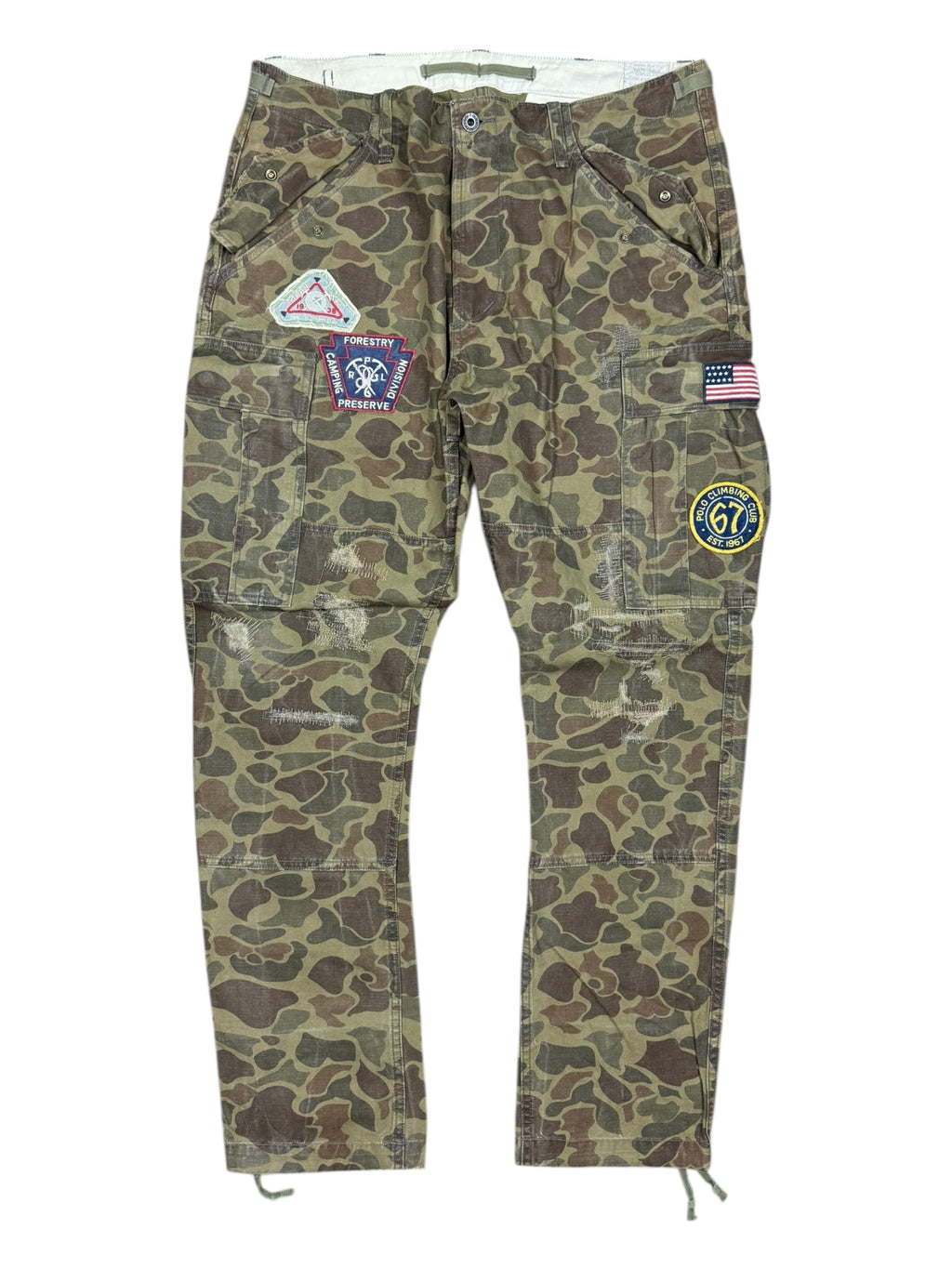 Polo Ralph Lauren Camo Cargo Pants w/ Patches Size 34 / 32