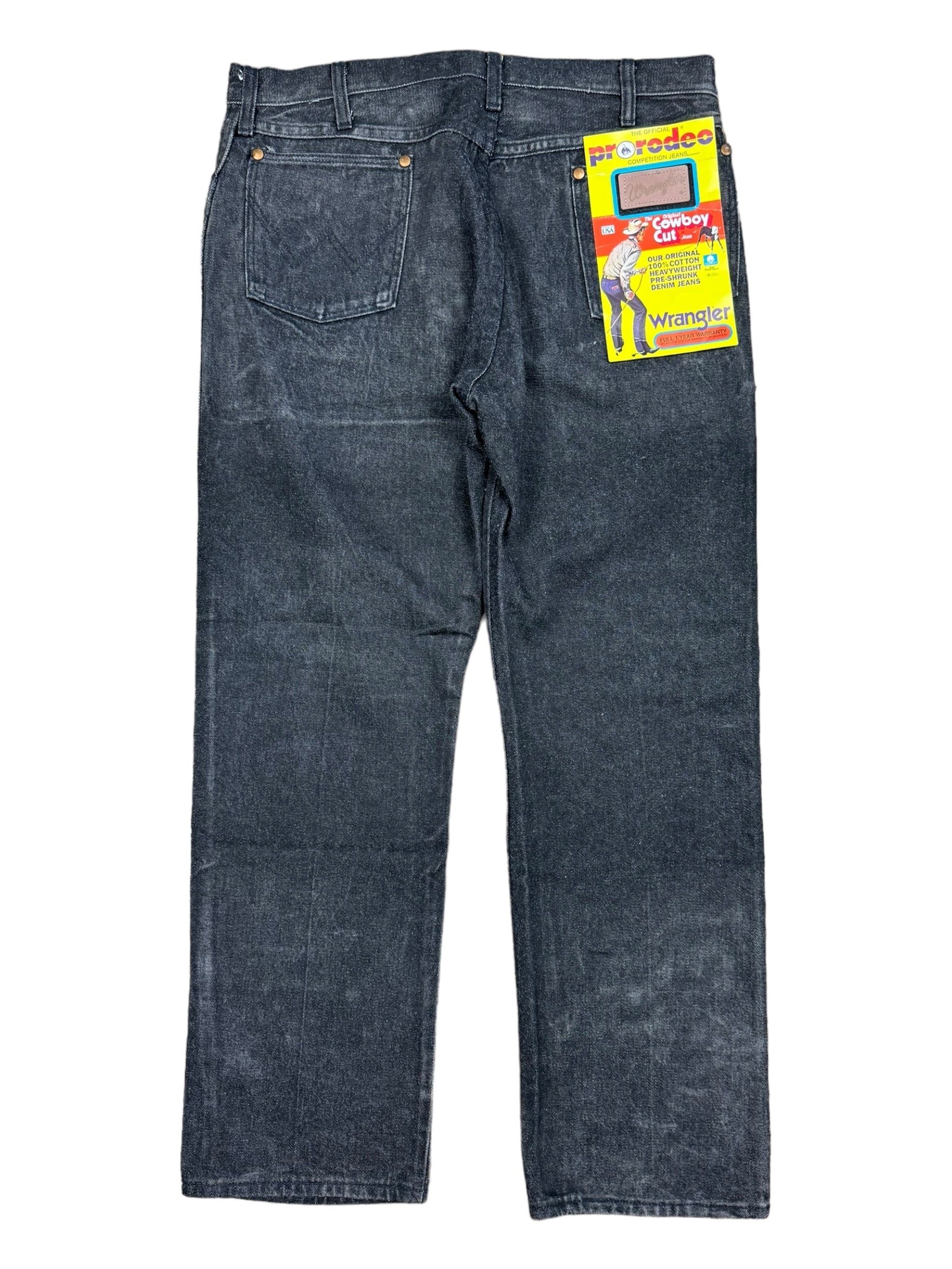 Wrangler Pro Rodeo Cowboy Cut OG Fit Men's Jeans Sz 36 Black New W/ Tags