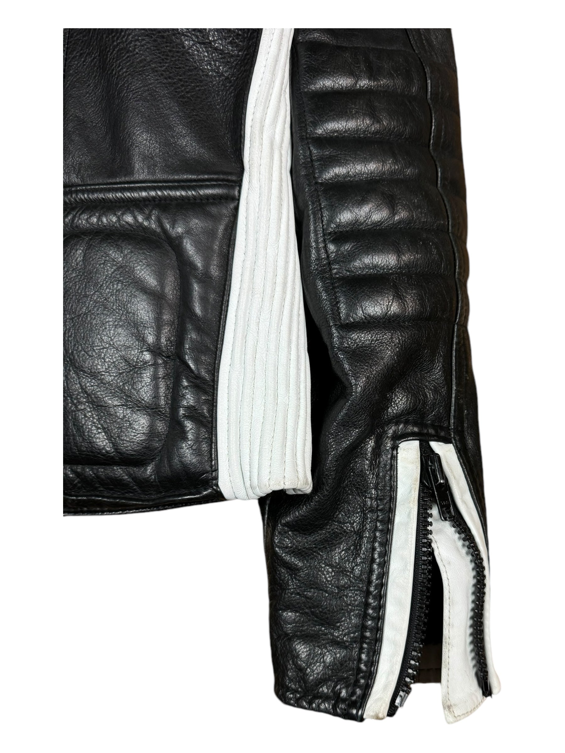 Polo Ralph Lauren 90s 1992 Alpine Ski Team Racing Leather Jacket Size Medium