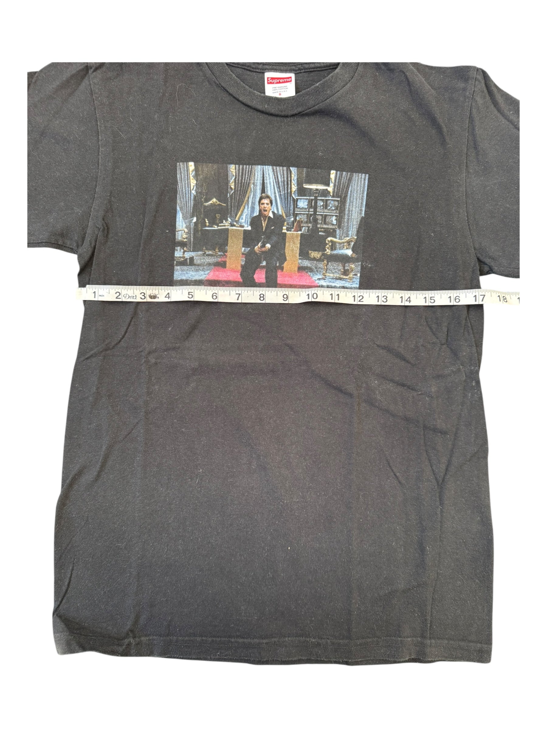 Supreme FW17 Scarface Friend Black T-Shirt Size Small