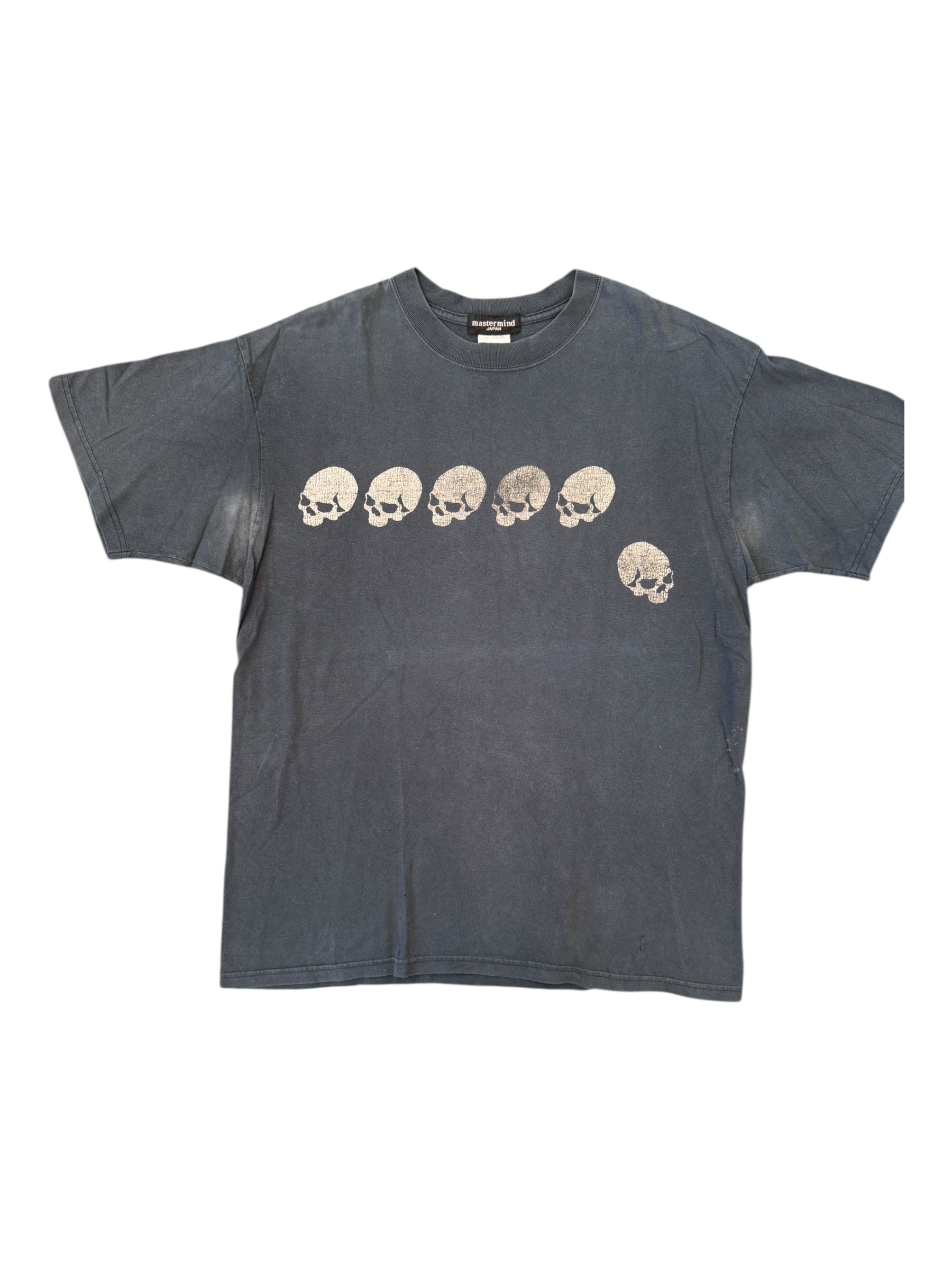 Mastermind 00s Metallic Skulls Black T-shirt Size Large
