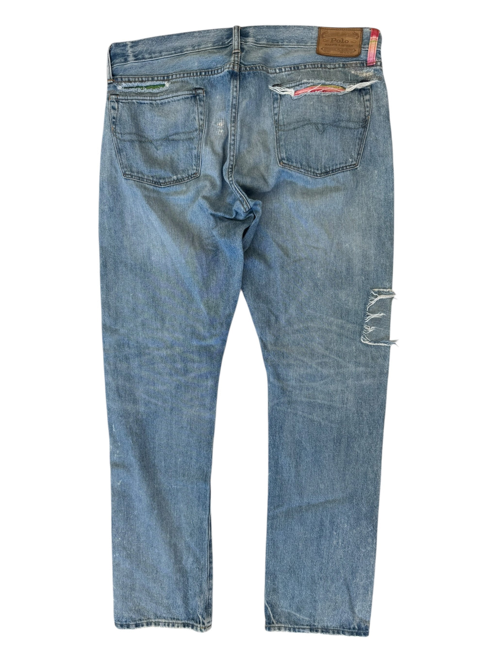 Polo Ralph Lauren Modern Pink Patchwork Denim Size 36 x 32