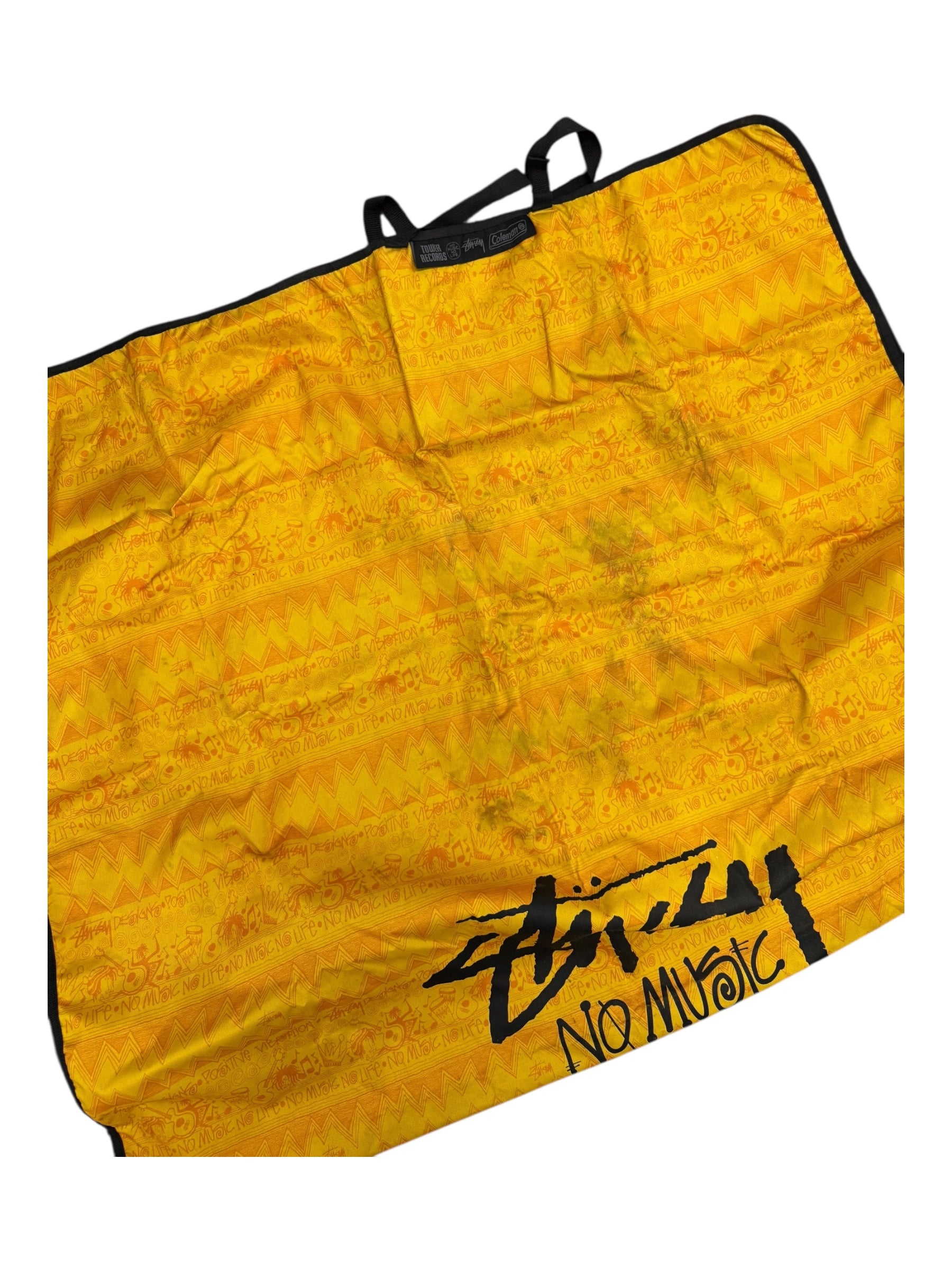 Stussy 00s Tower Records x Coleman Yellow Camping Mat