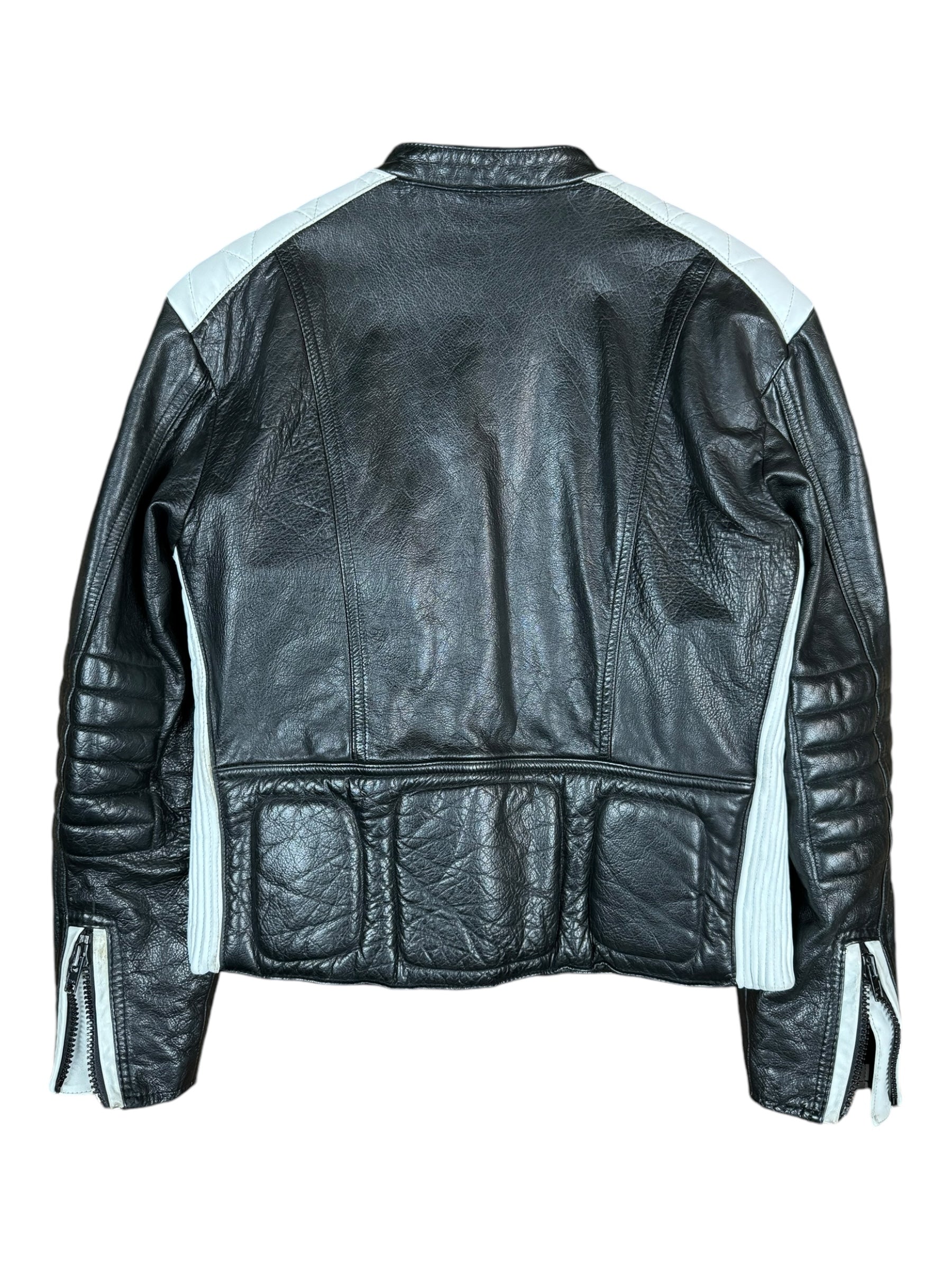 Polo Ralph Lauren 90s 1992 Alpine Ski Team Racing Leather Jacket Size Medium