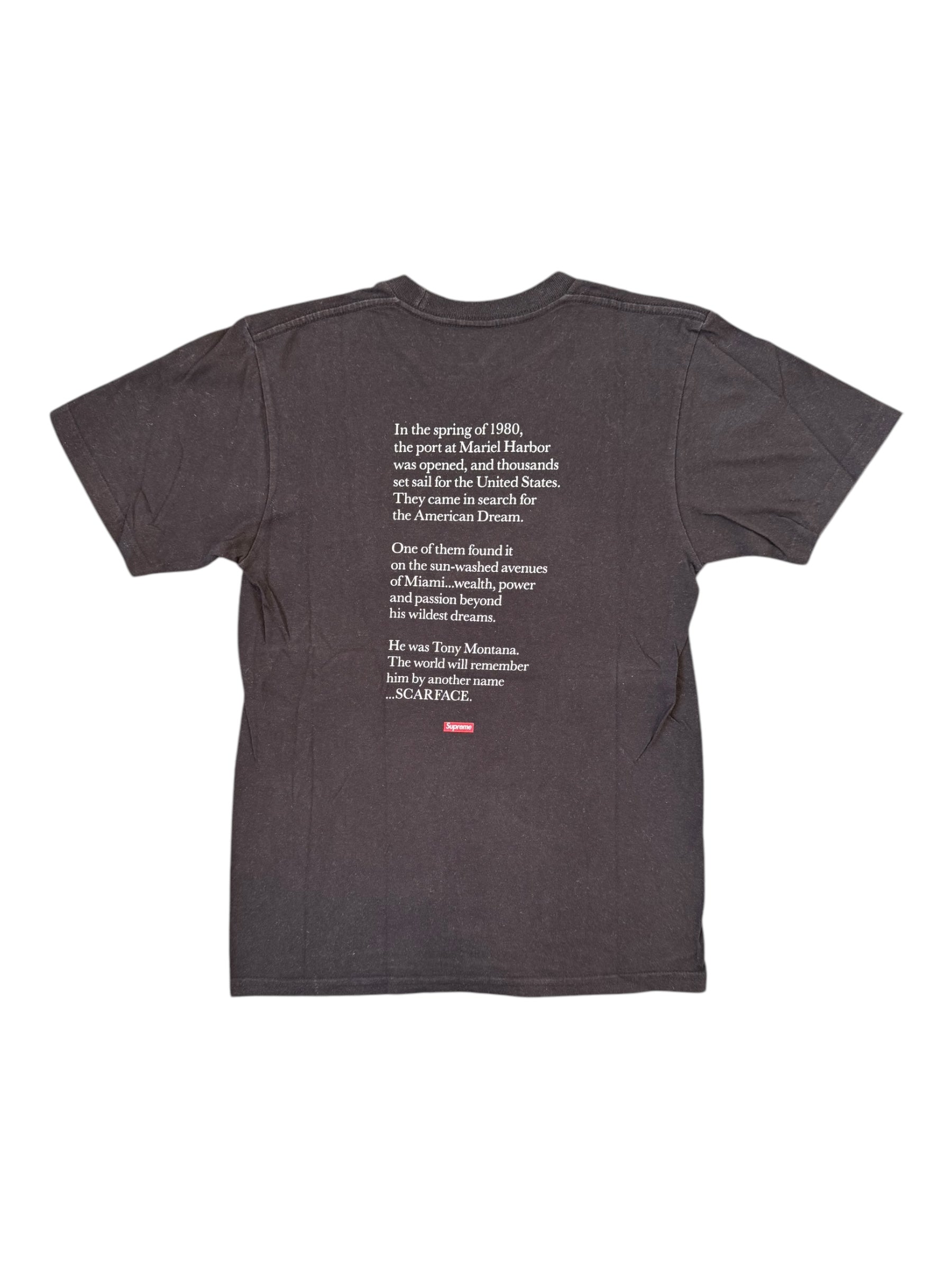 Supreme FW17 Scarface Friend Black T-Shirt Size Small