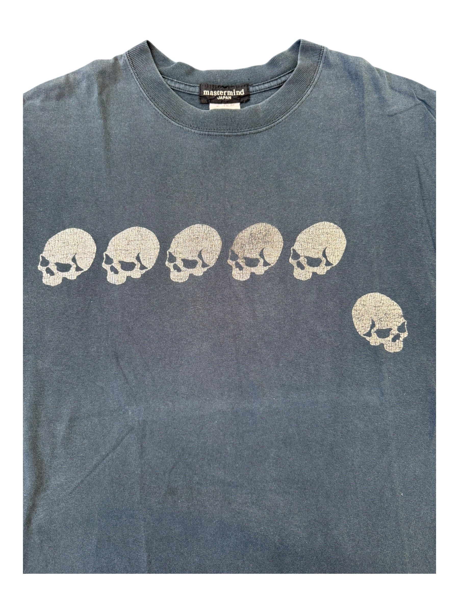 Mastermind 00s Metallic Skulls Black T-shirt Size Large