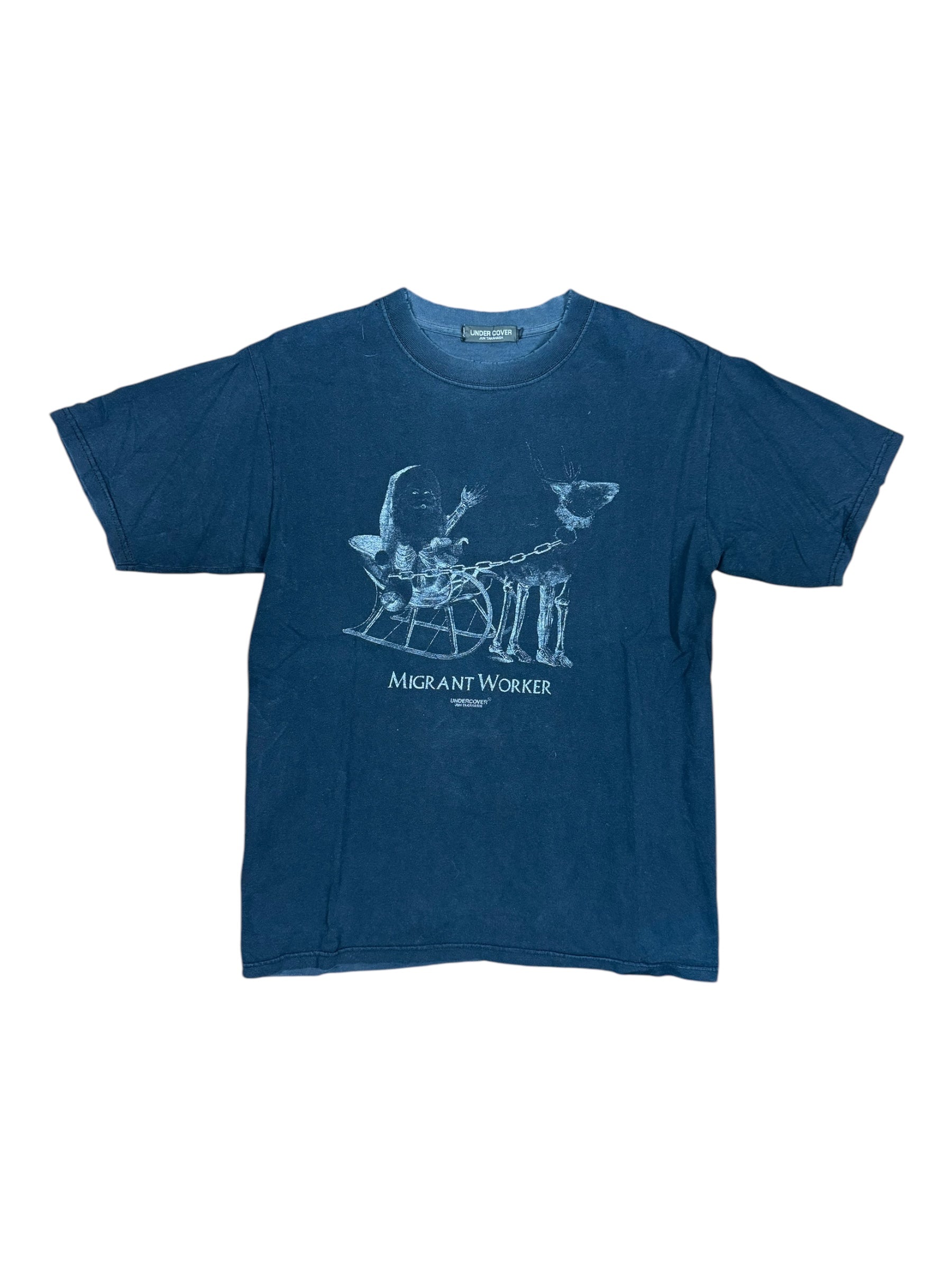 Undercover 90s Migrant Worker Black T-Shirt Size Medium