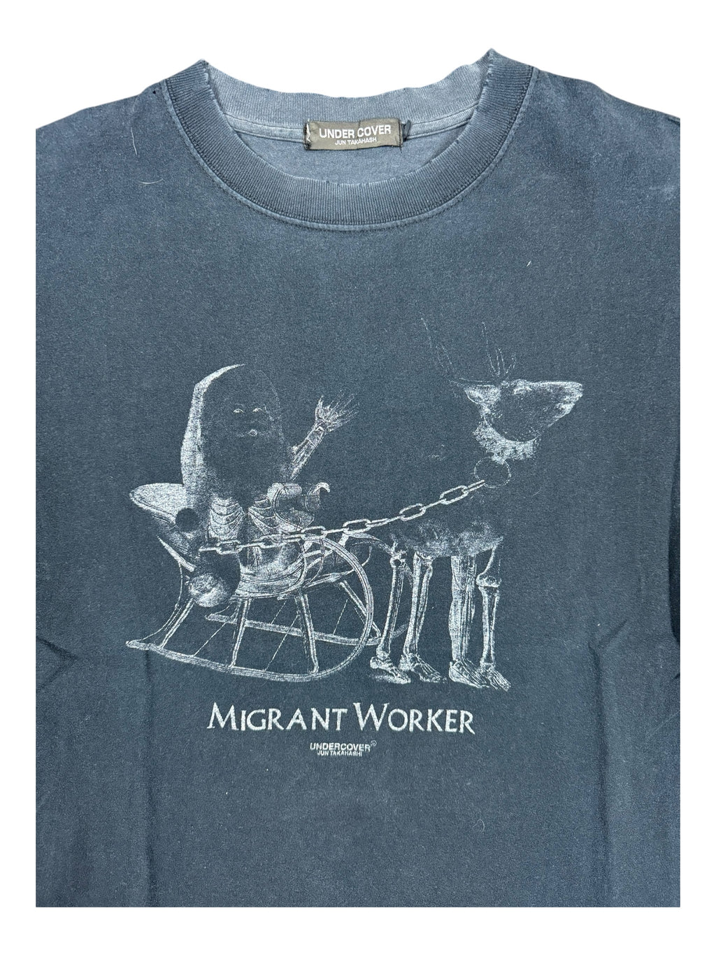 Undercover 90s Migrant Worker Black T-Shirt Size Medium