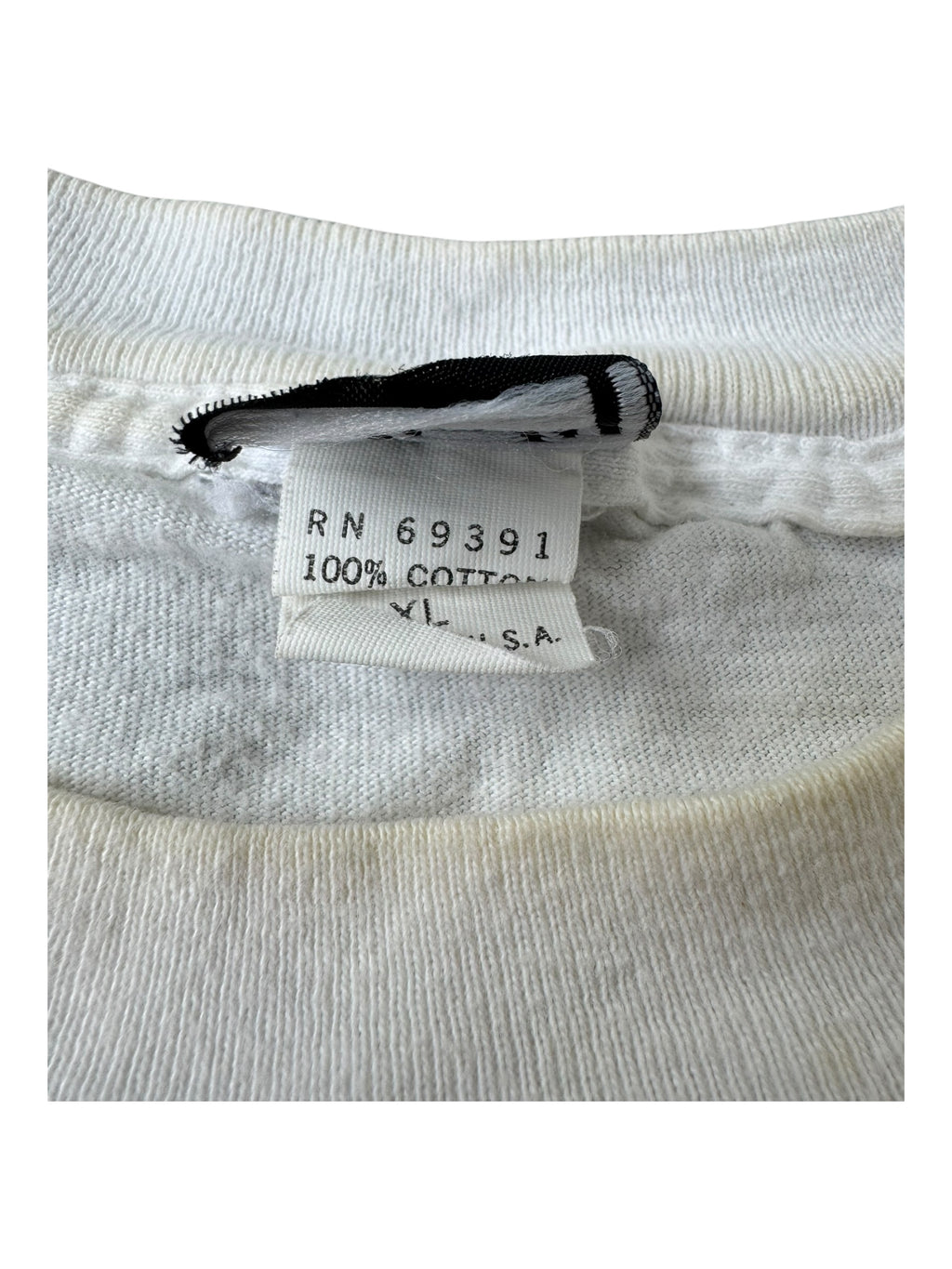 Stussy 80s Beach Crew Pink Logo White T-Shirt Size XL