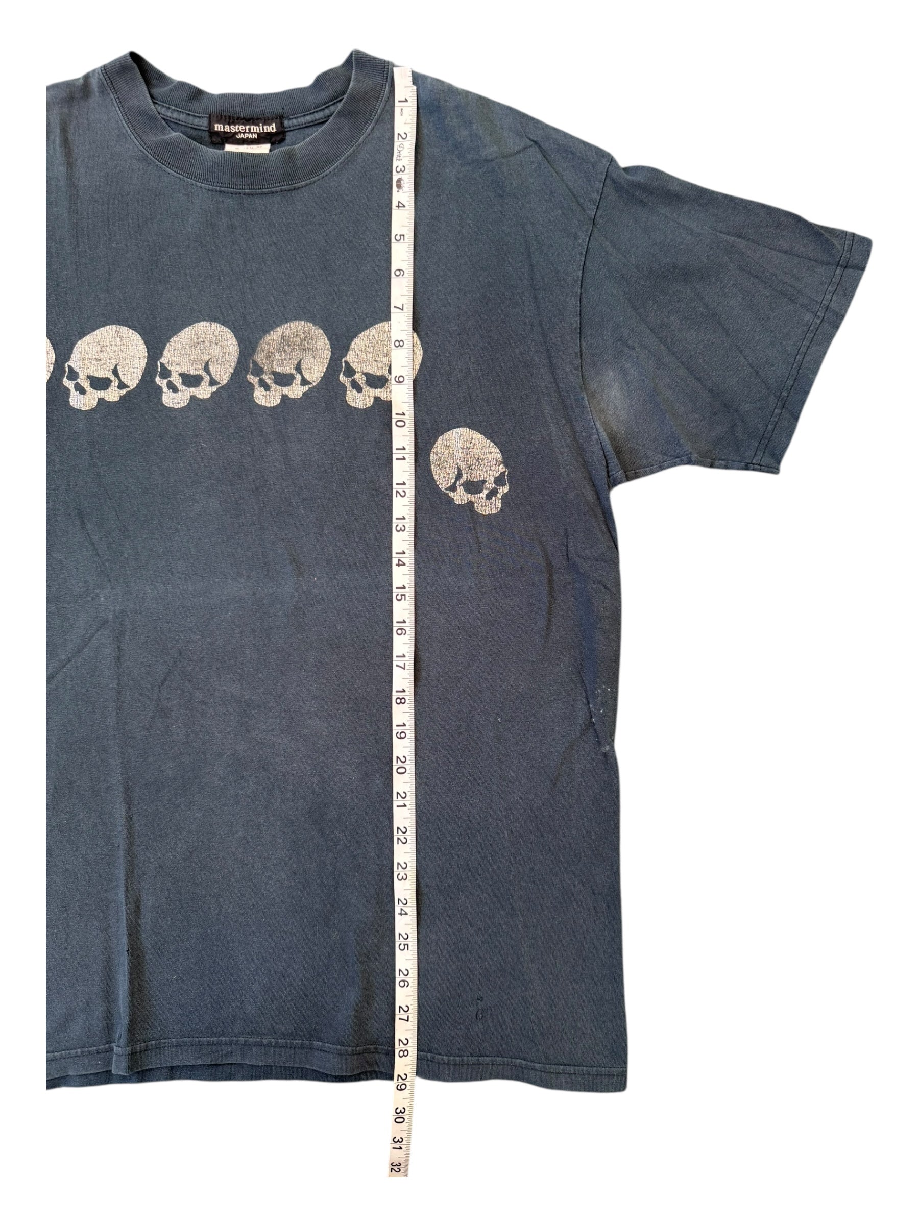 Mastermind 00s Metallic Skulls Black T-shirt Size Large