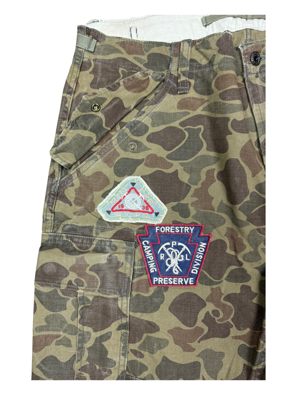 Polo Ralph Lauren Camo Cargo Pants w/ Patches Size 34 / 32