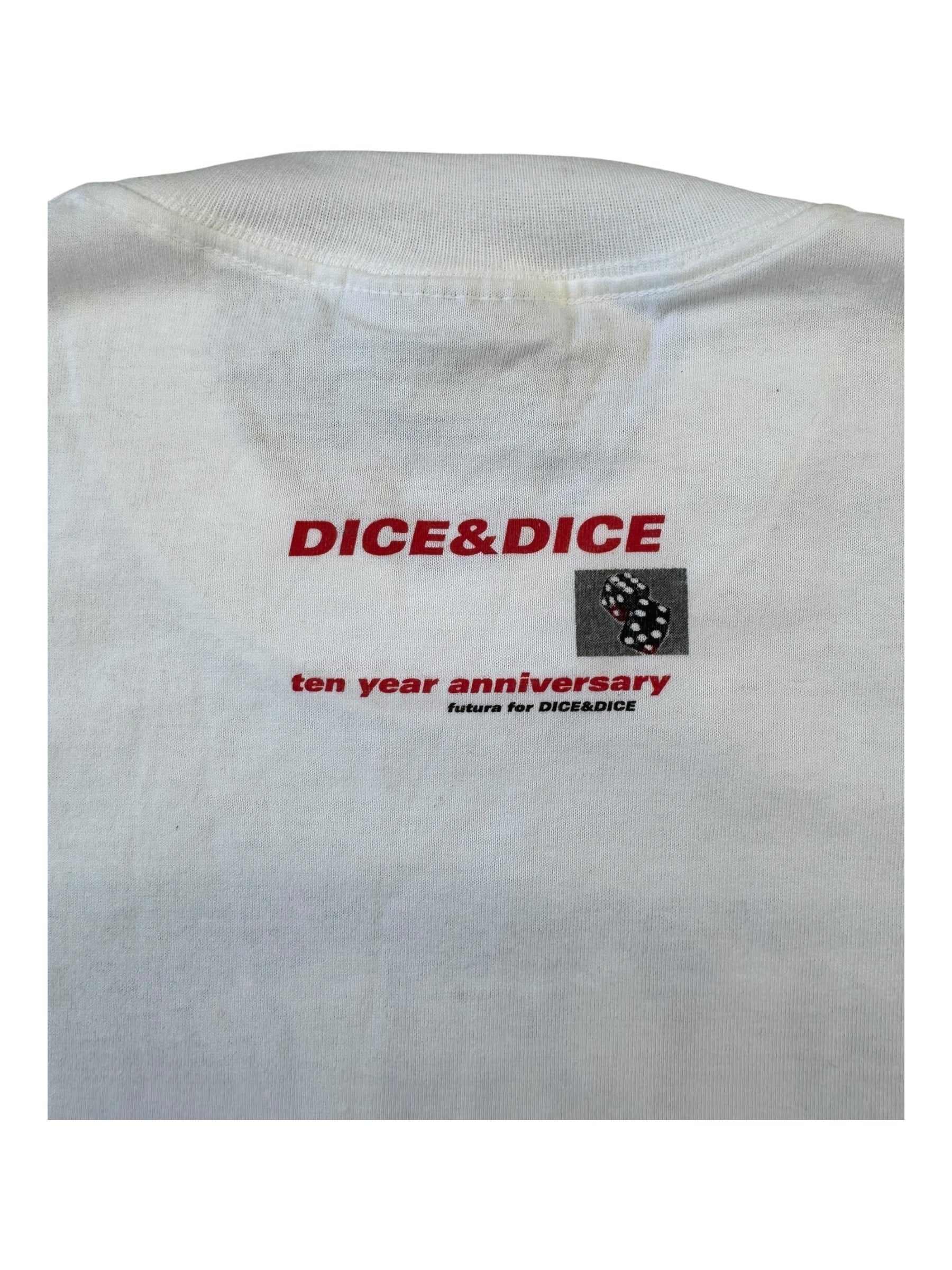 Futura 90s White Painting Dice & Dice 10 Year Anniversary Size Medium
