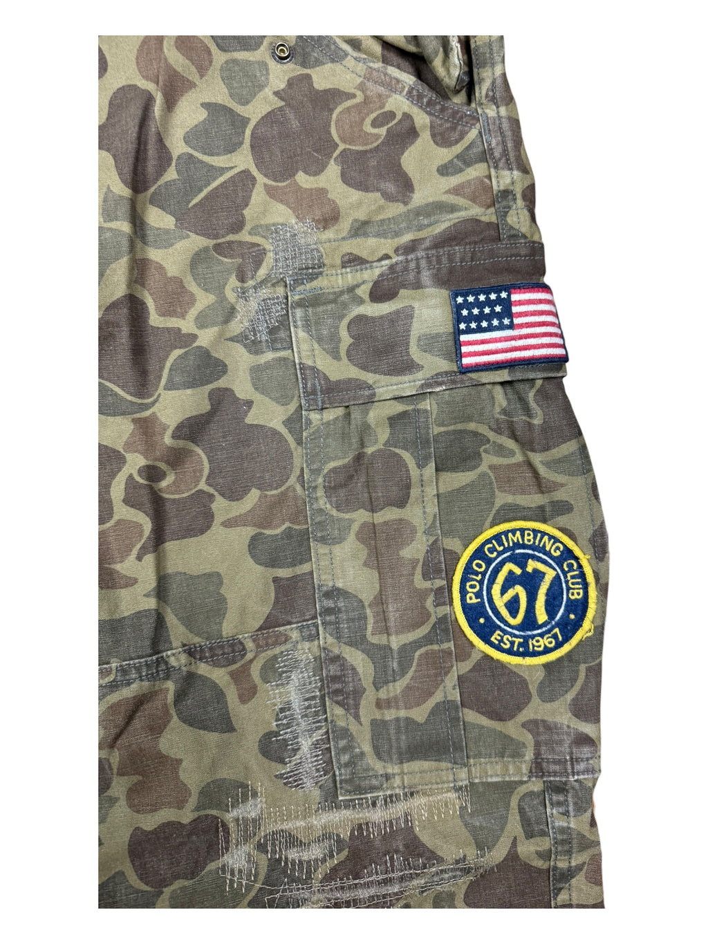 Polo Ralph Lauren Camo Cargo Pants w/ Patches Size 34 / 32