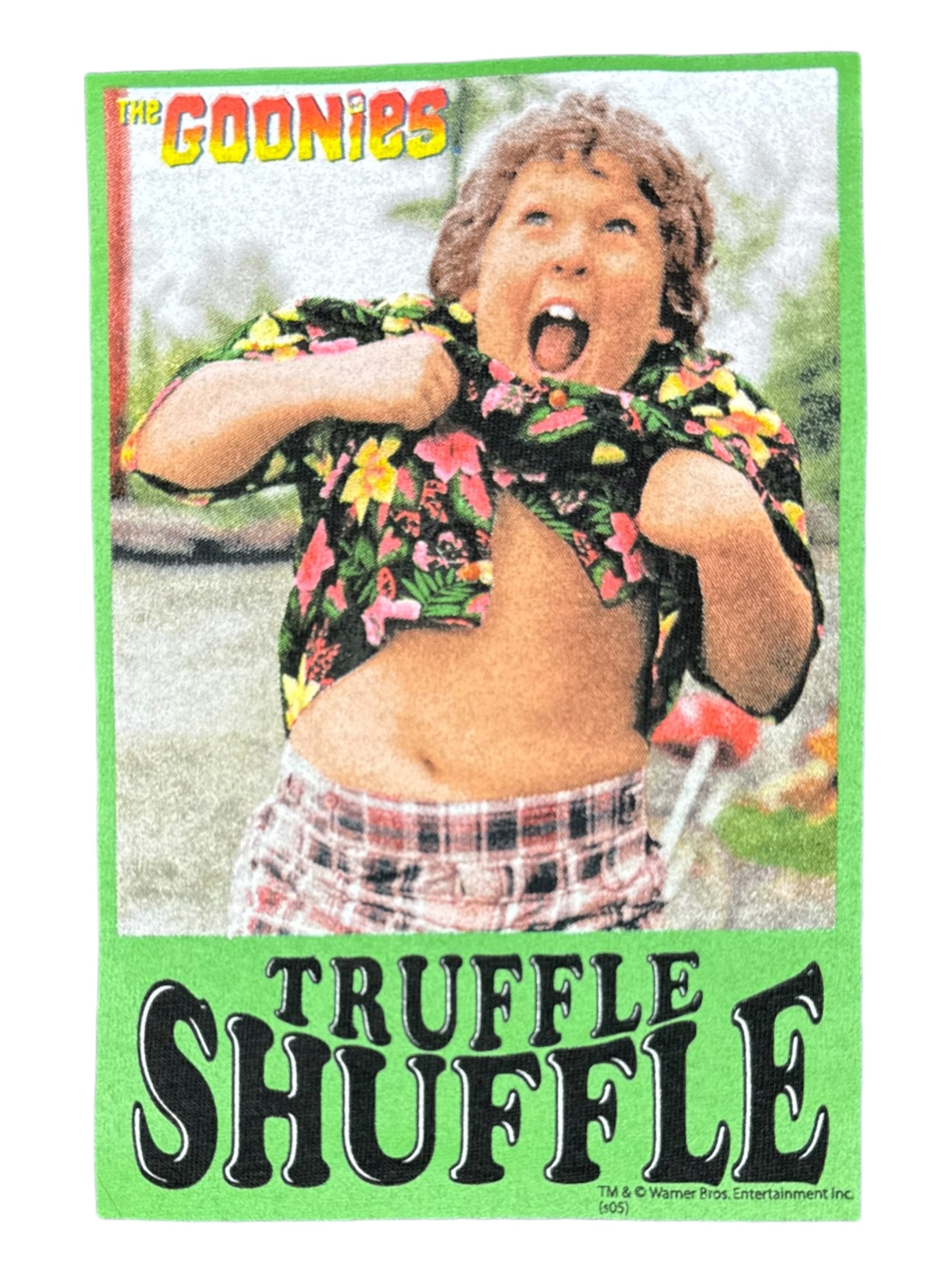 The Goonies Truffle Shuffle Chunk M&O Knits New w/ Tags Size M