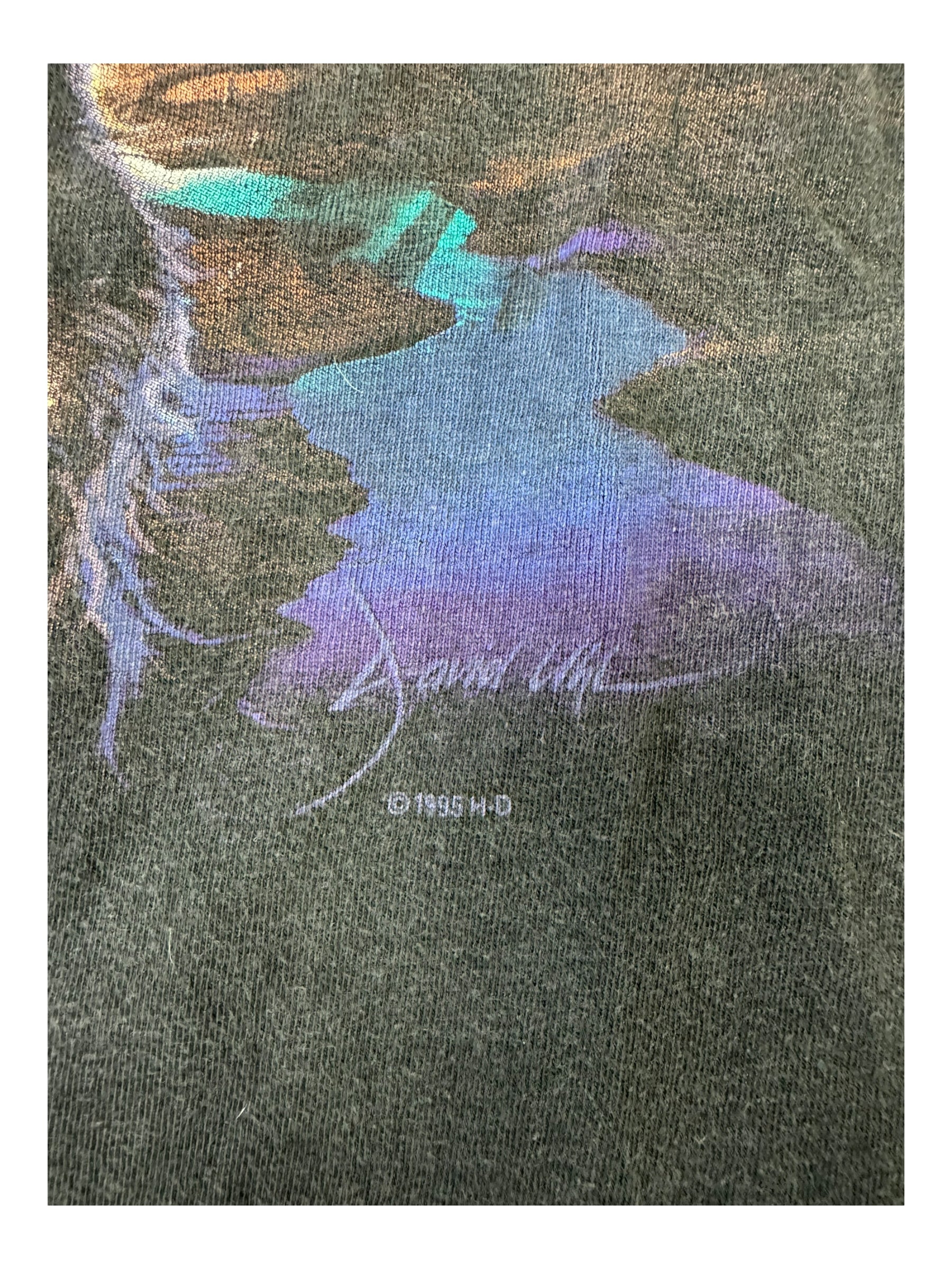 Harley Davidson 90s Black Wolves Faded Size XXL